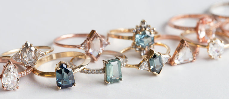 Gemstone & Diamond Engagement Rings