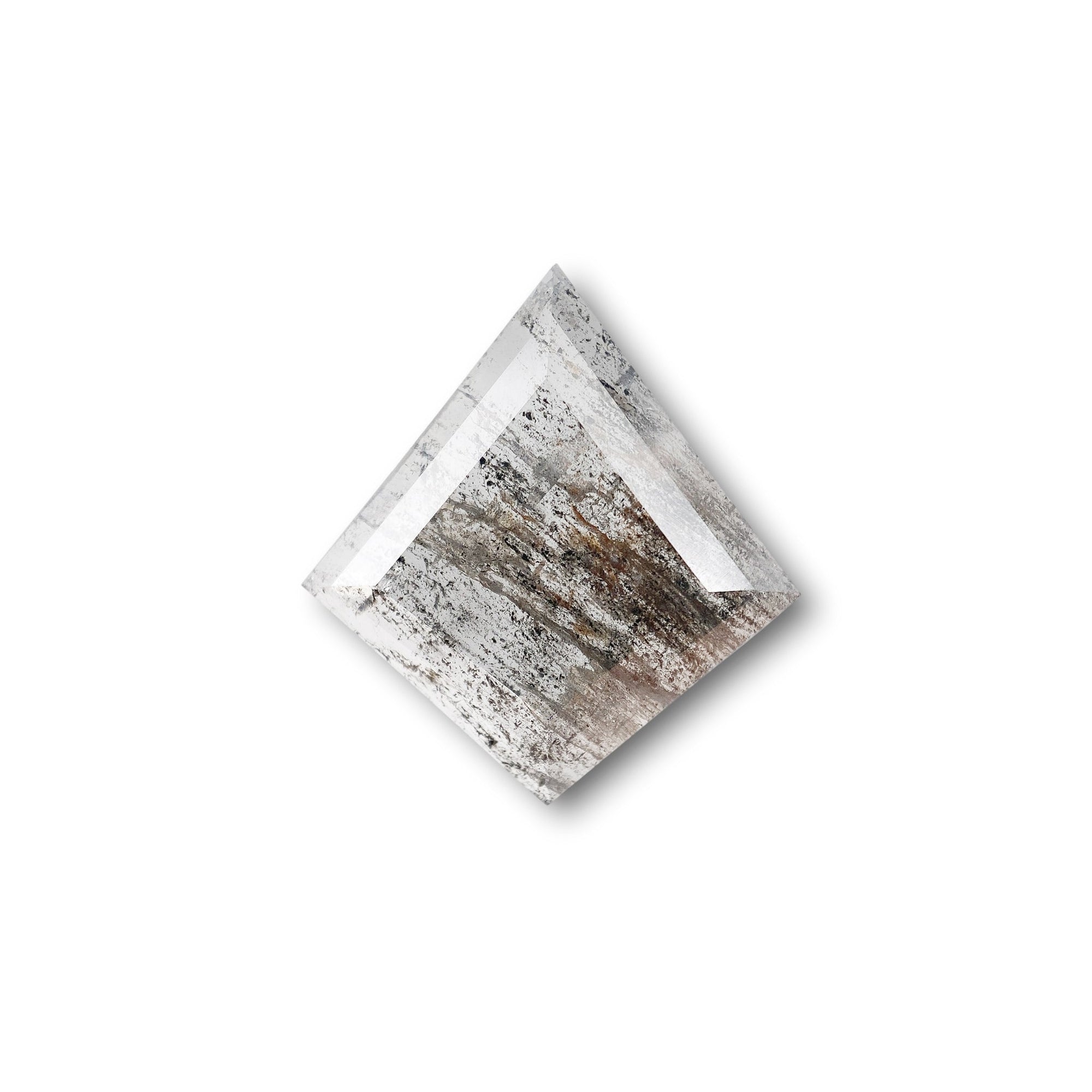 2.31ct | Salt & Pepper Kite Shape Rose Cut Diamond