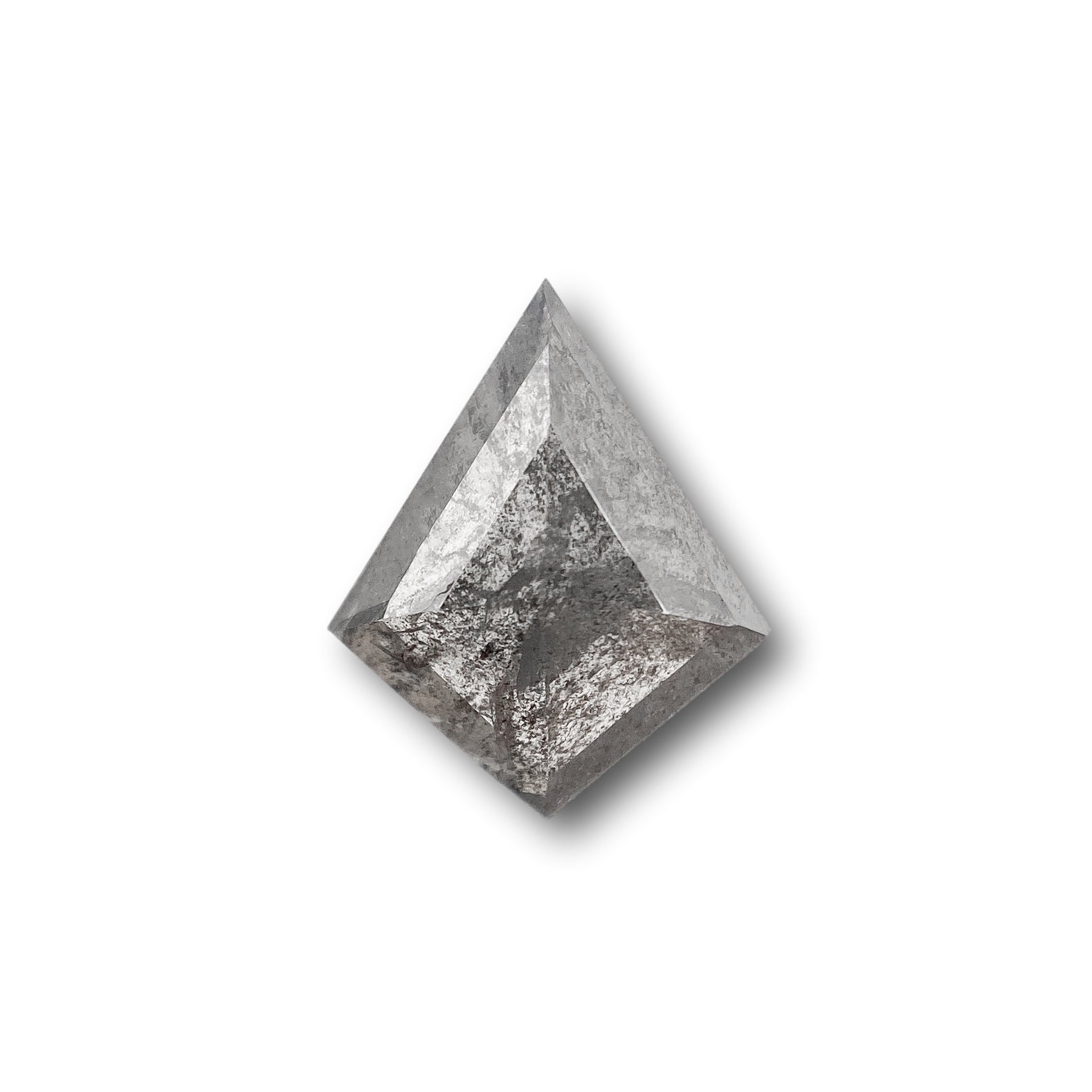 0.78ct | Salt & Pepper Kite Shape Rose Cut Diamond