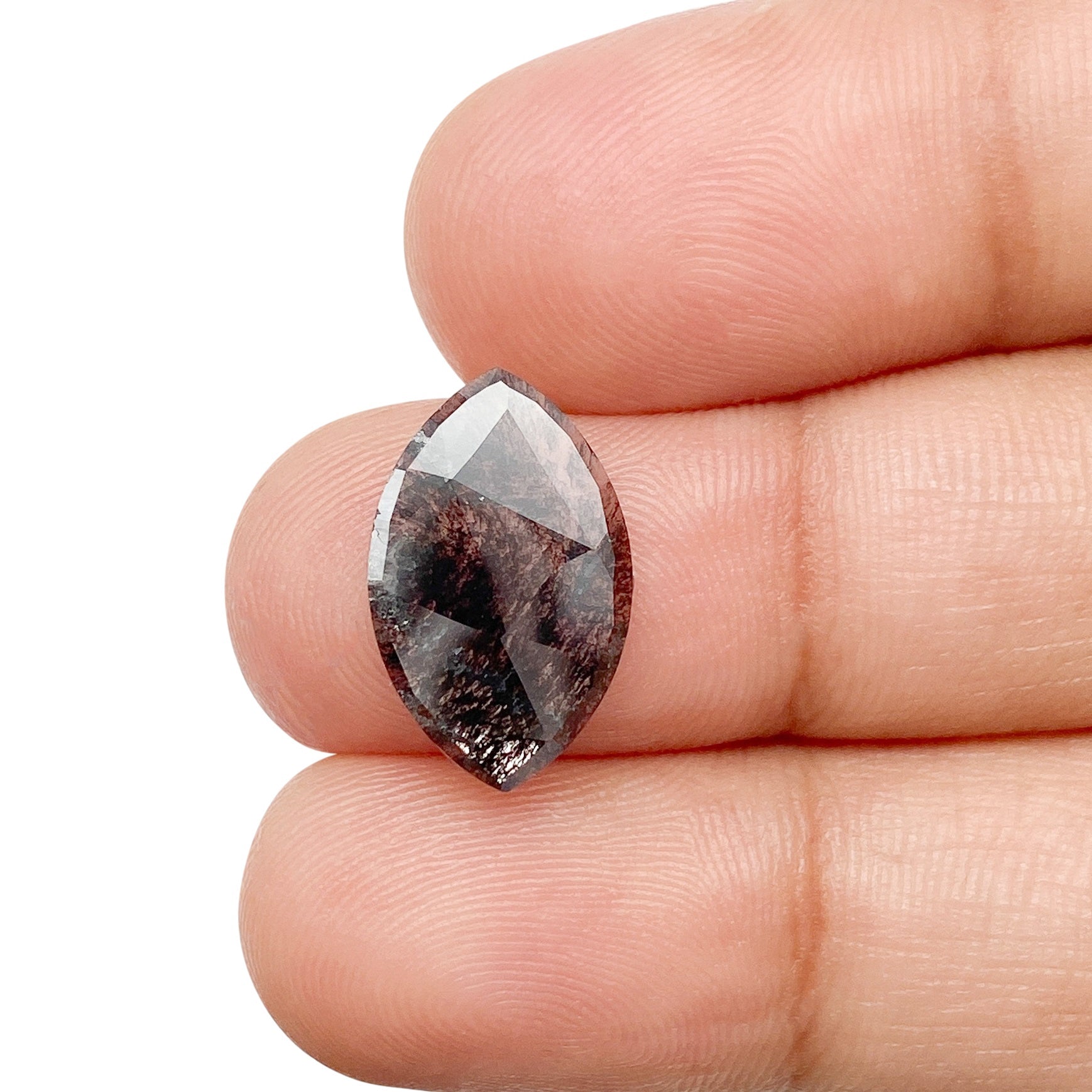 2.15ct | Salt & Pepper Marquise Shape Rose Cut Diamond
