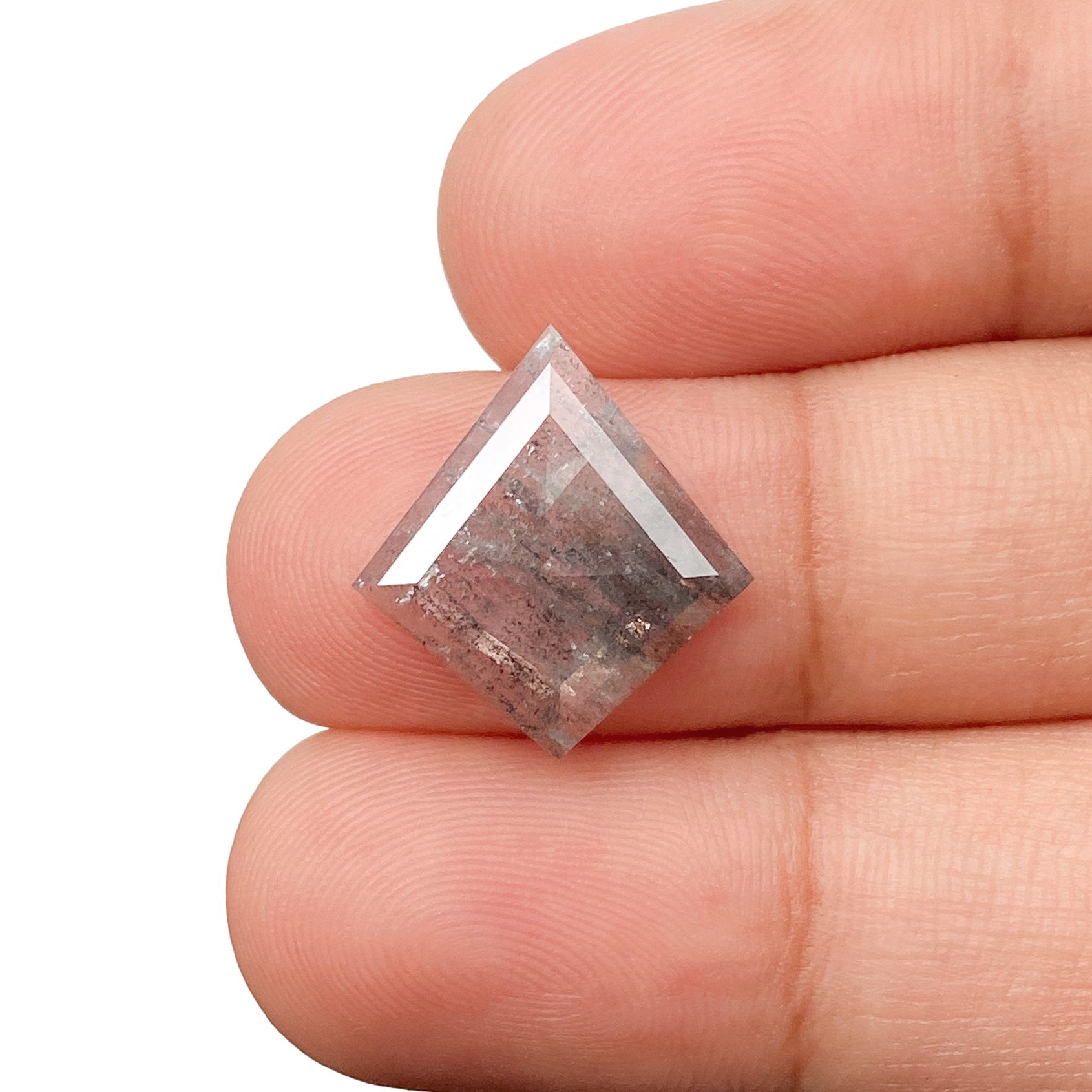 2.31ct | Salt & Pepper Kite Shape Rose Cut Diamond