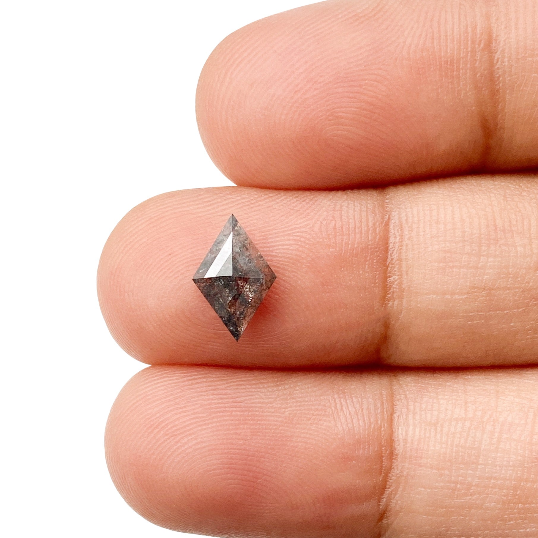 0.73ct | Salt & Pepper Lozenge Shape Step Cut Diamond