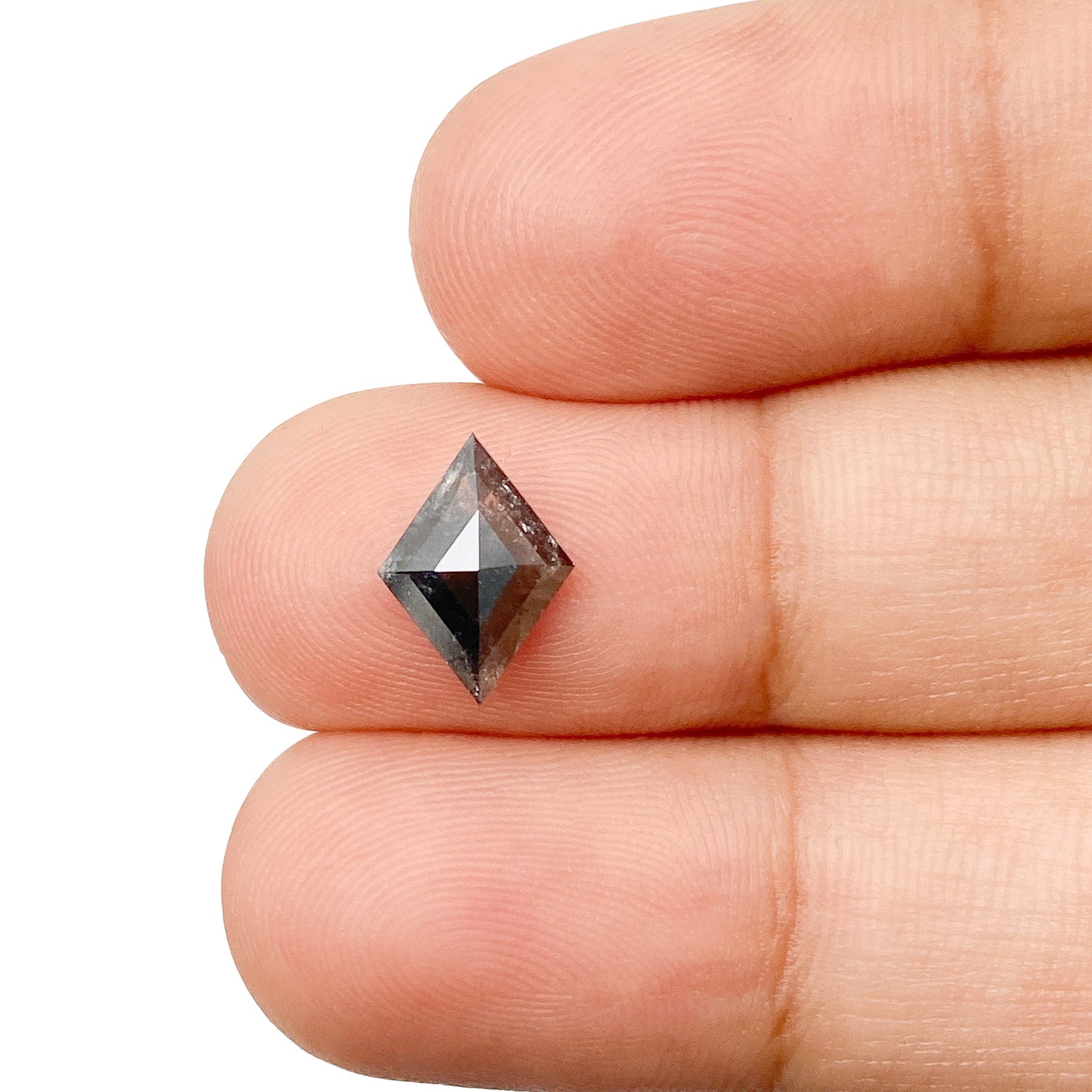 1.12ct | Salt & Pepper Lozenge Shape Step Cut Diamond