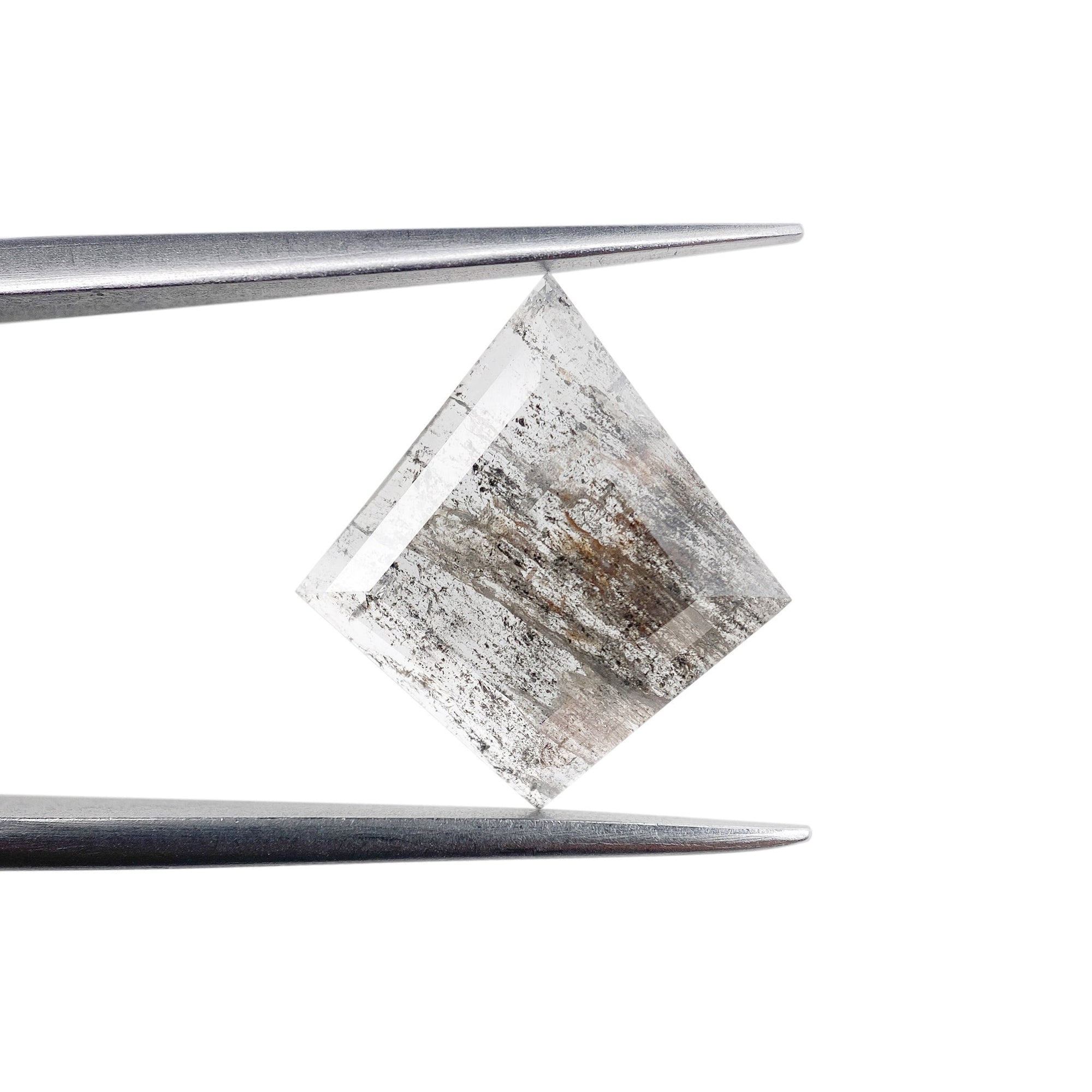 2.31ct | Salt & Pepper Kite Shape Rose Cut Diamond