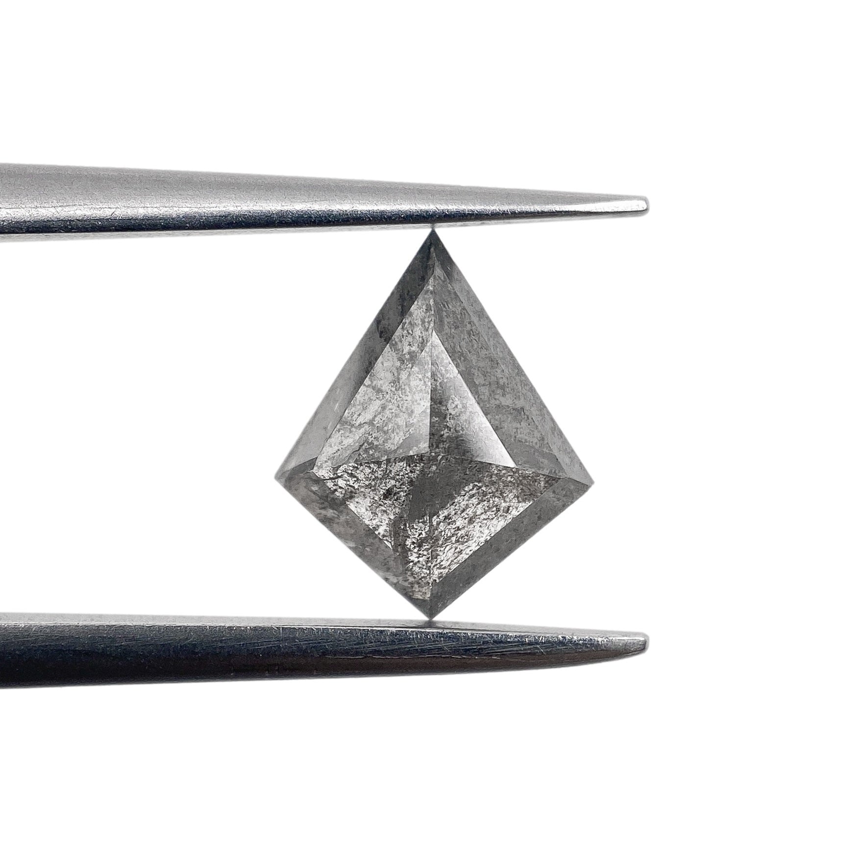0.78ct | Salt & Pepper Kite Shape Rose Cut Diamond