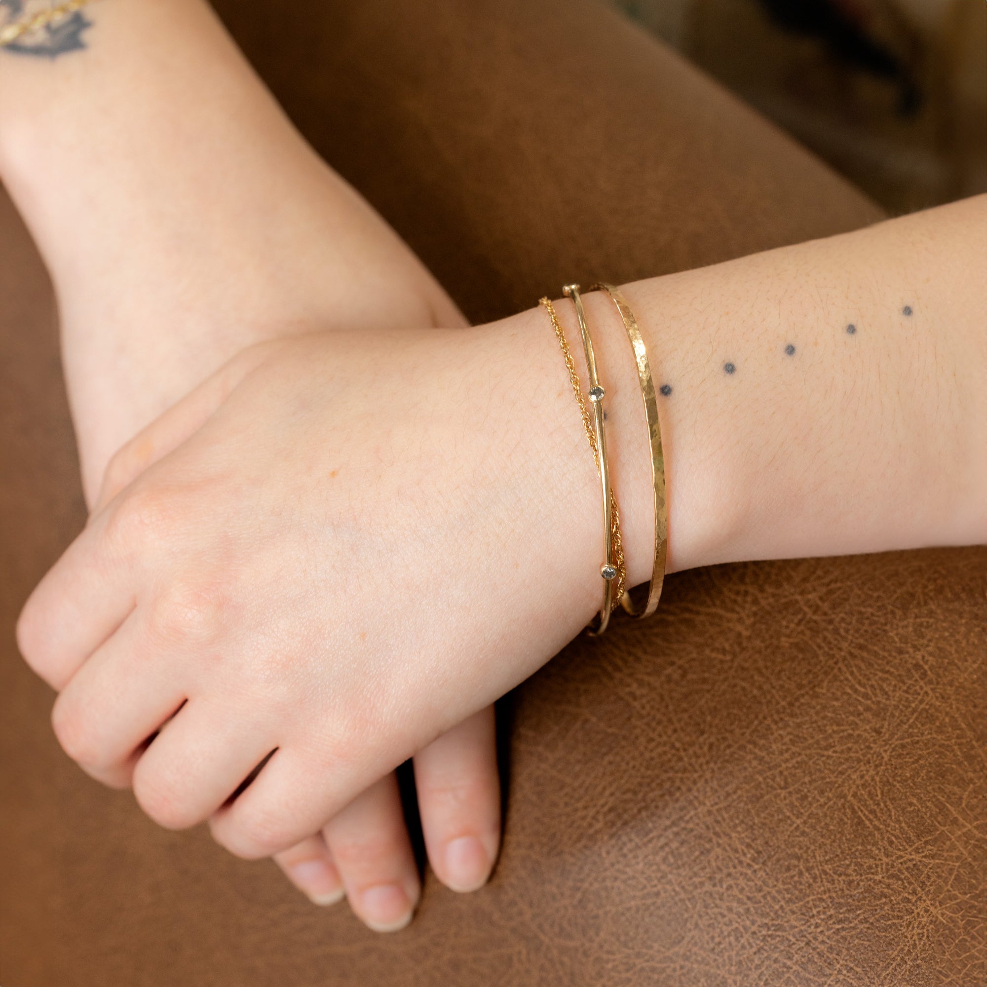 buy:the-salt-and-pepper-diamond-constellation-bangle-14k-rose-gold,the-boyfriend-rope-chain-bracelet-yellow-gold-filled,the-hammered-stacking-bangle-yellow-gold-filled