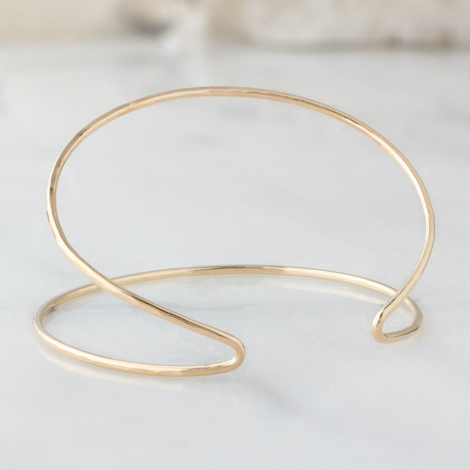 The Arrow Cuff Bracelet in Yellow Gold Filled