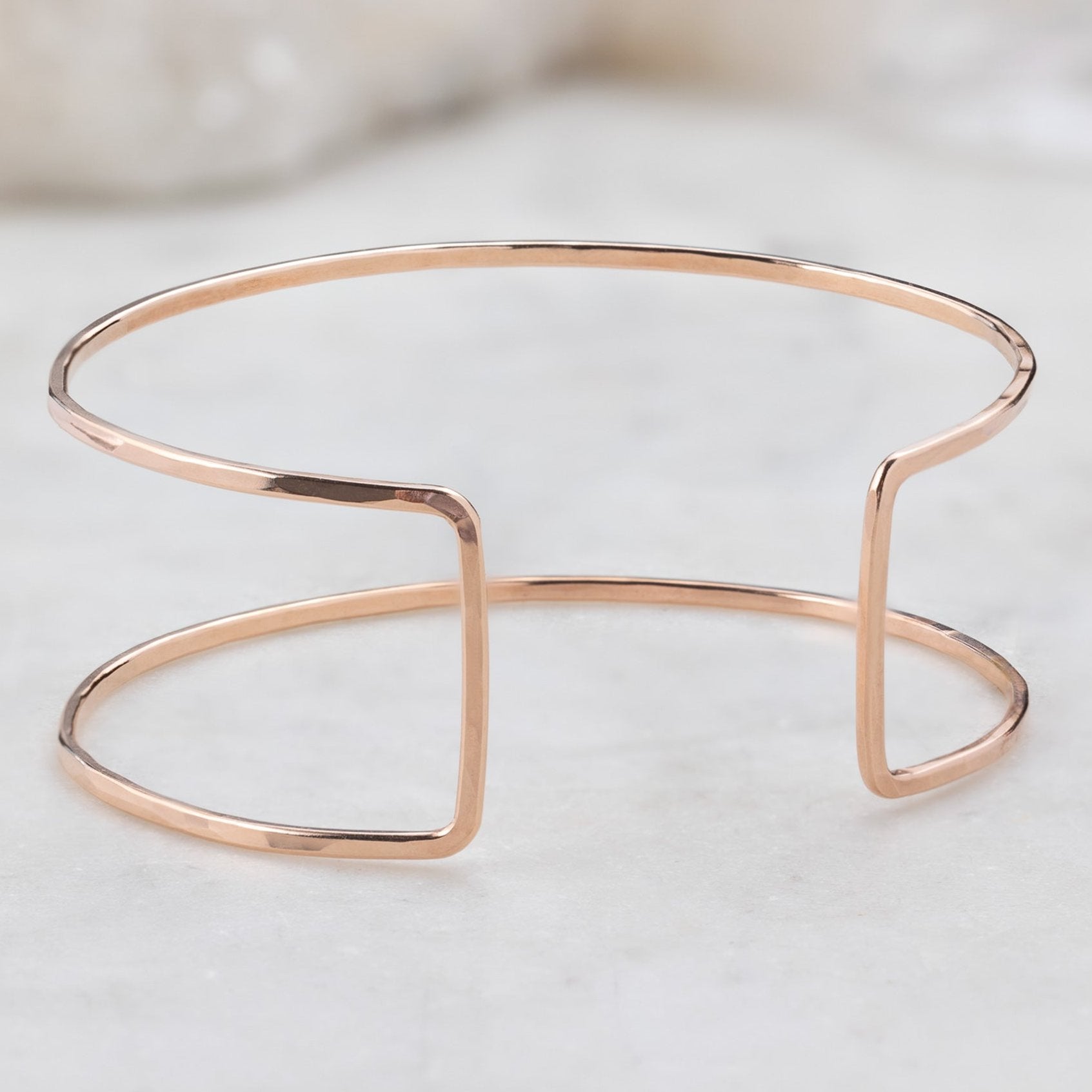 The Column Cuff Bracelet | Yellow, Rose or Sterling Silver