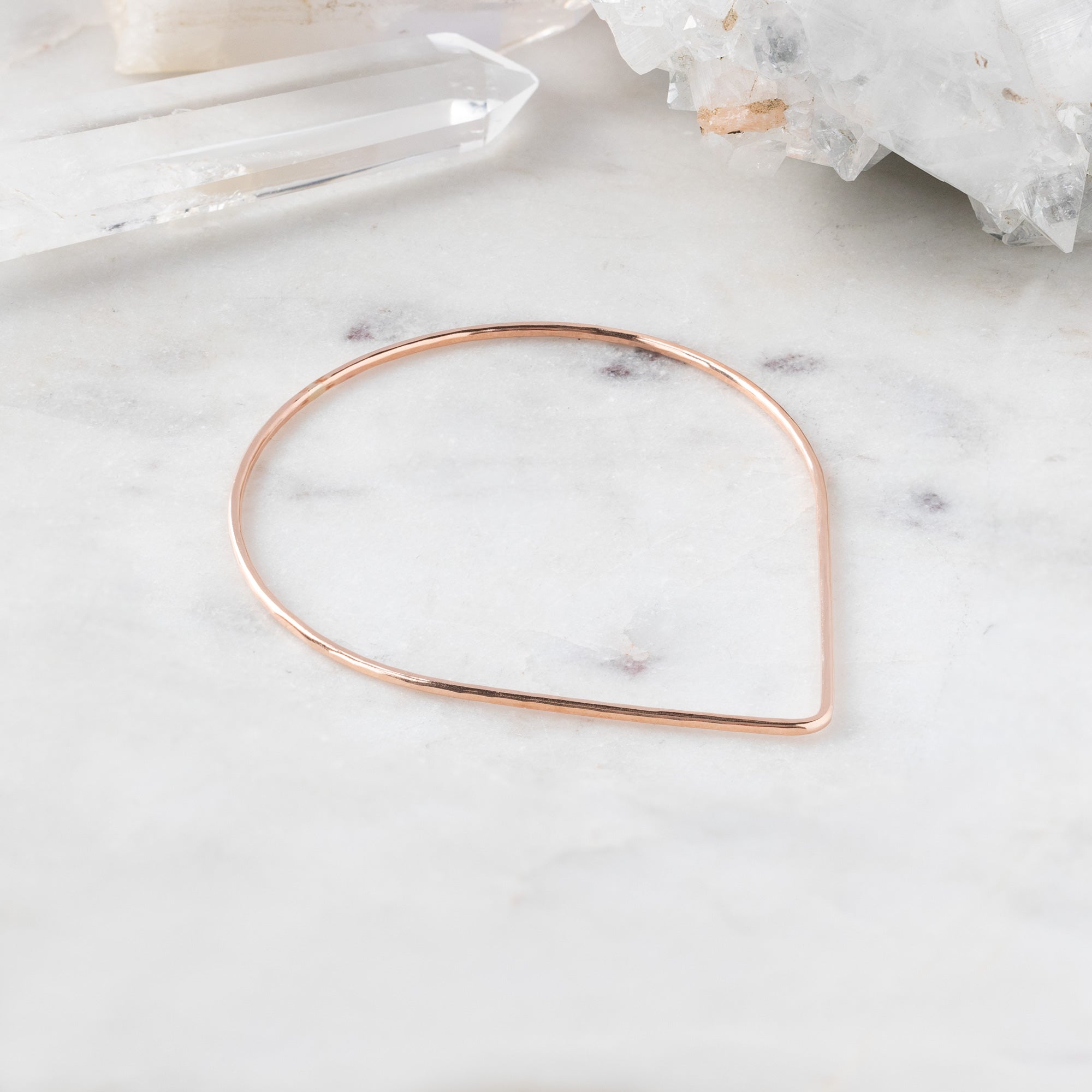 The Peak Stacking Bangle | Yellow, Rose or Sterling Silver
