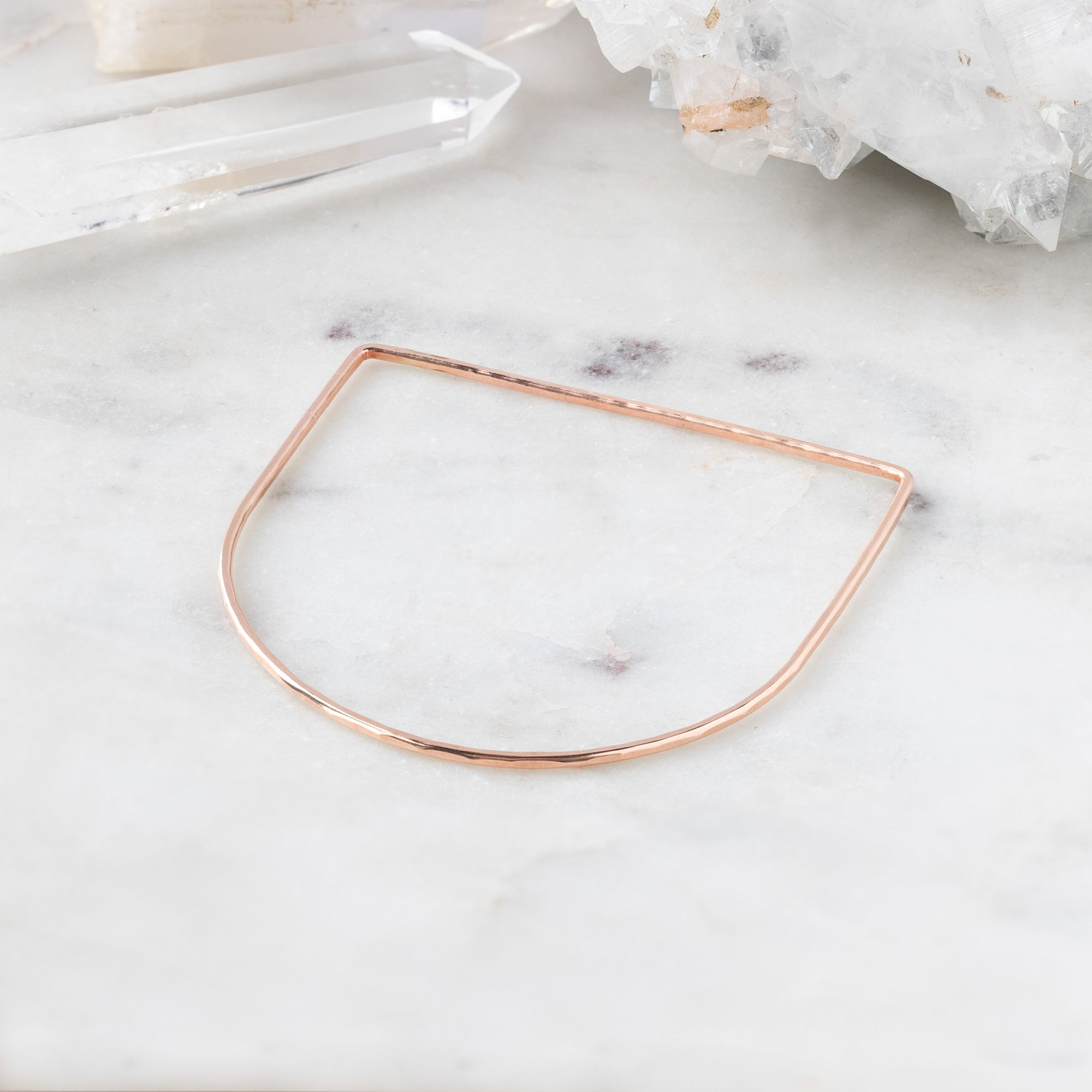 The Lune Stacking Bangle | Yellow, Rose or Sterling Silver
