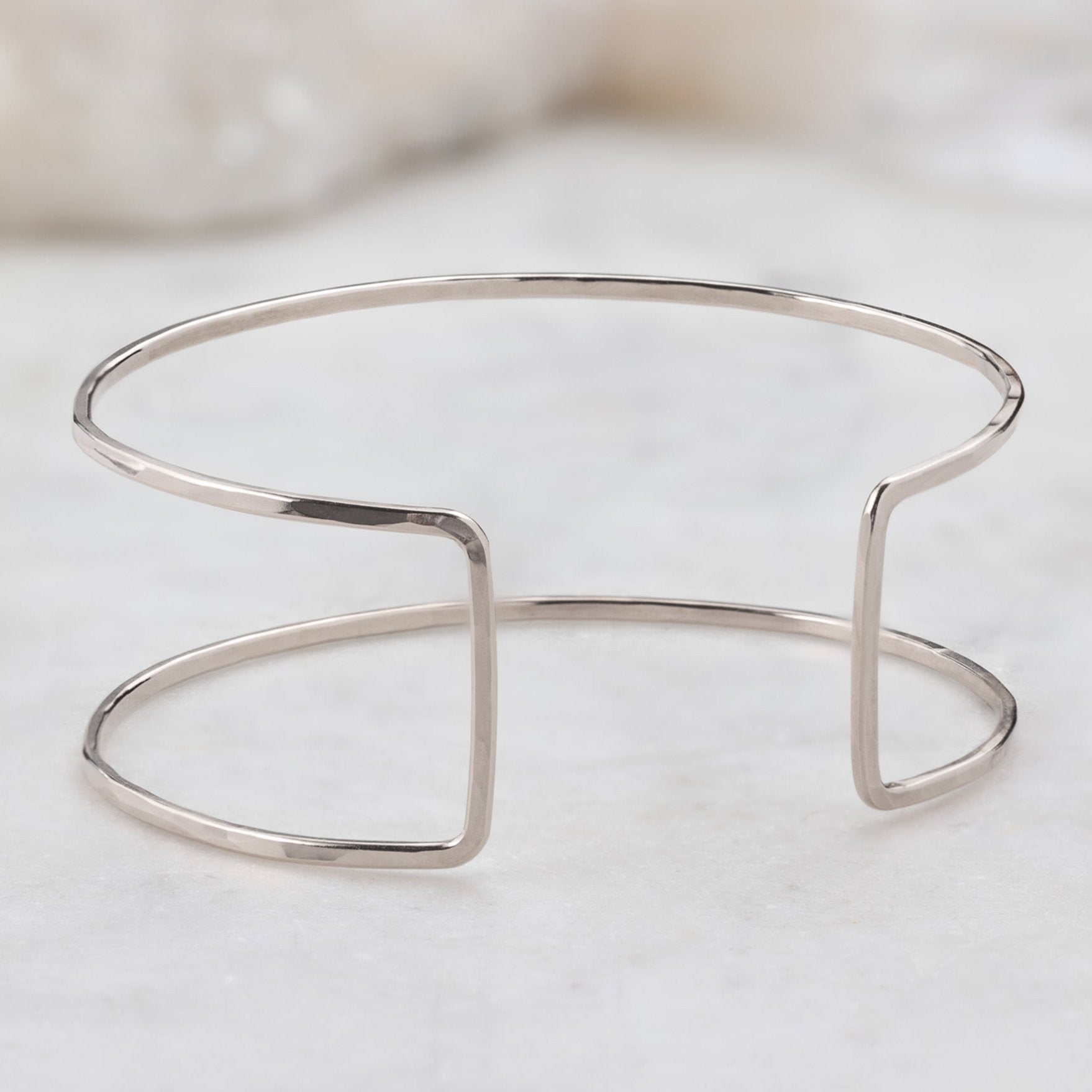 The Column Cuff Bracelet | Yellow, Rose or Sterling Silver