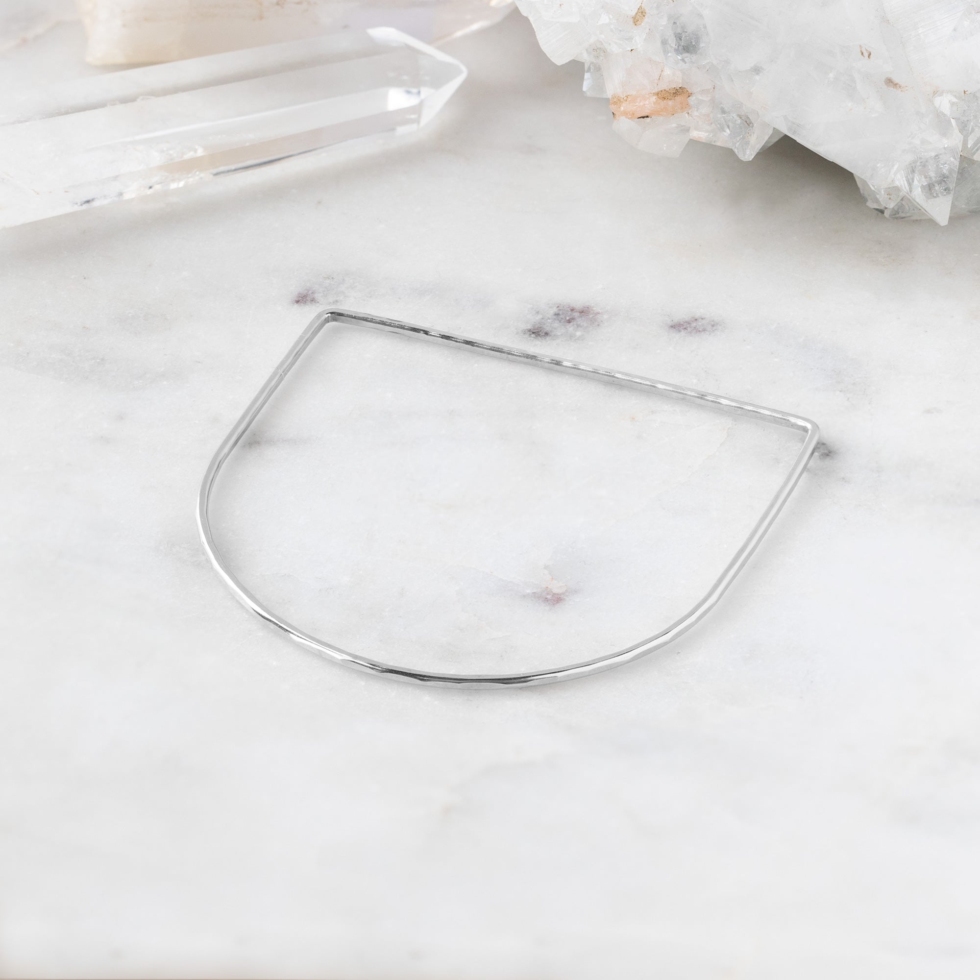 The Lune Stacking Bangle | Yellow, Rose or Sterling Silver