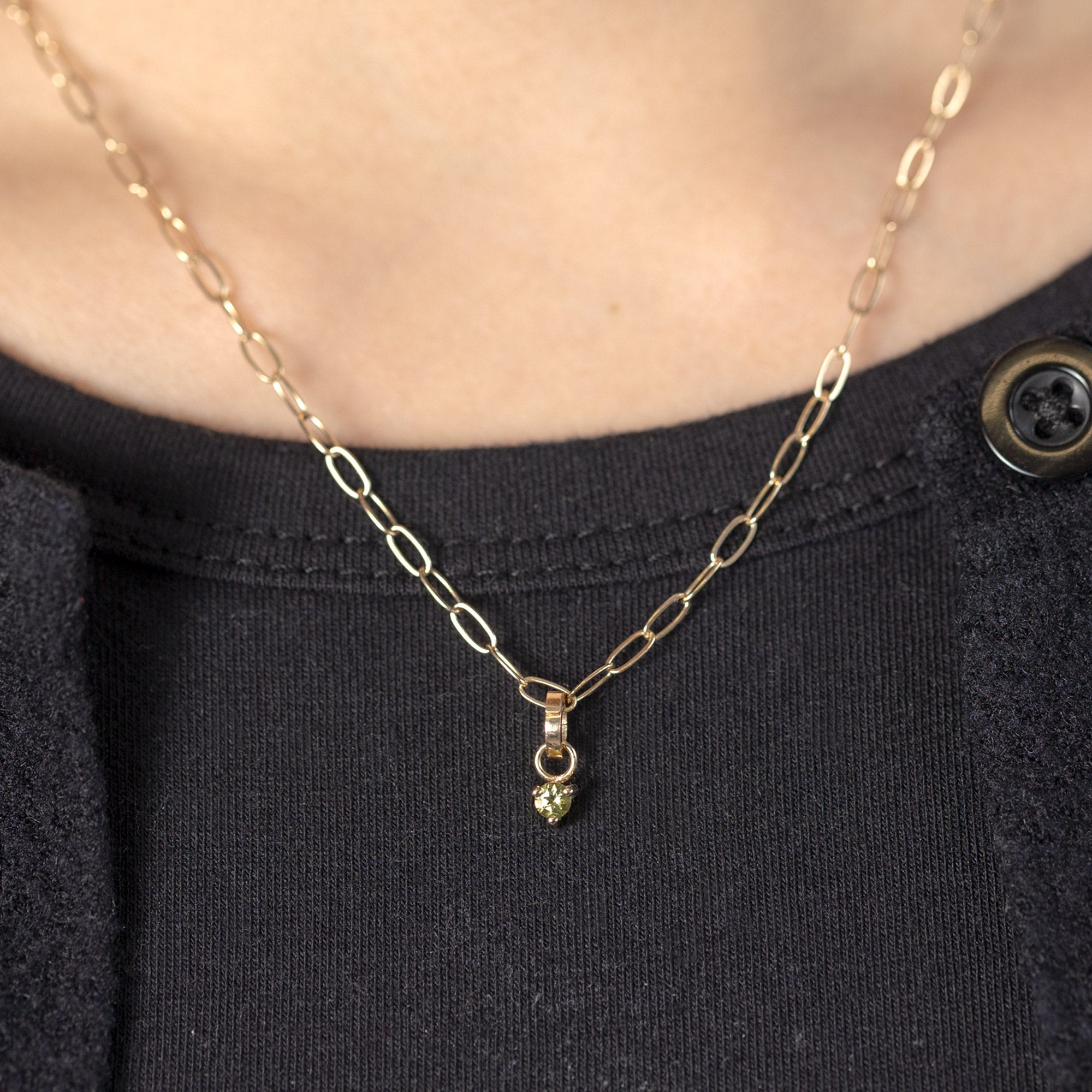 buy:the-peridot-birthstone-charm-10k-yellow-gold,the-drawn-cable-chain-charm-necklace-10k-yellow-gold