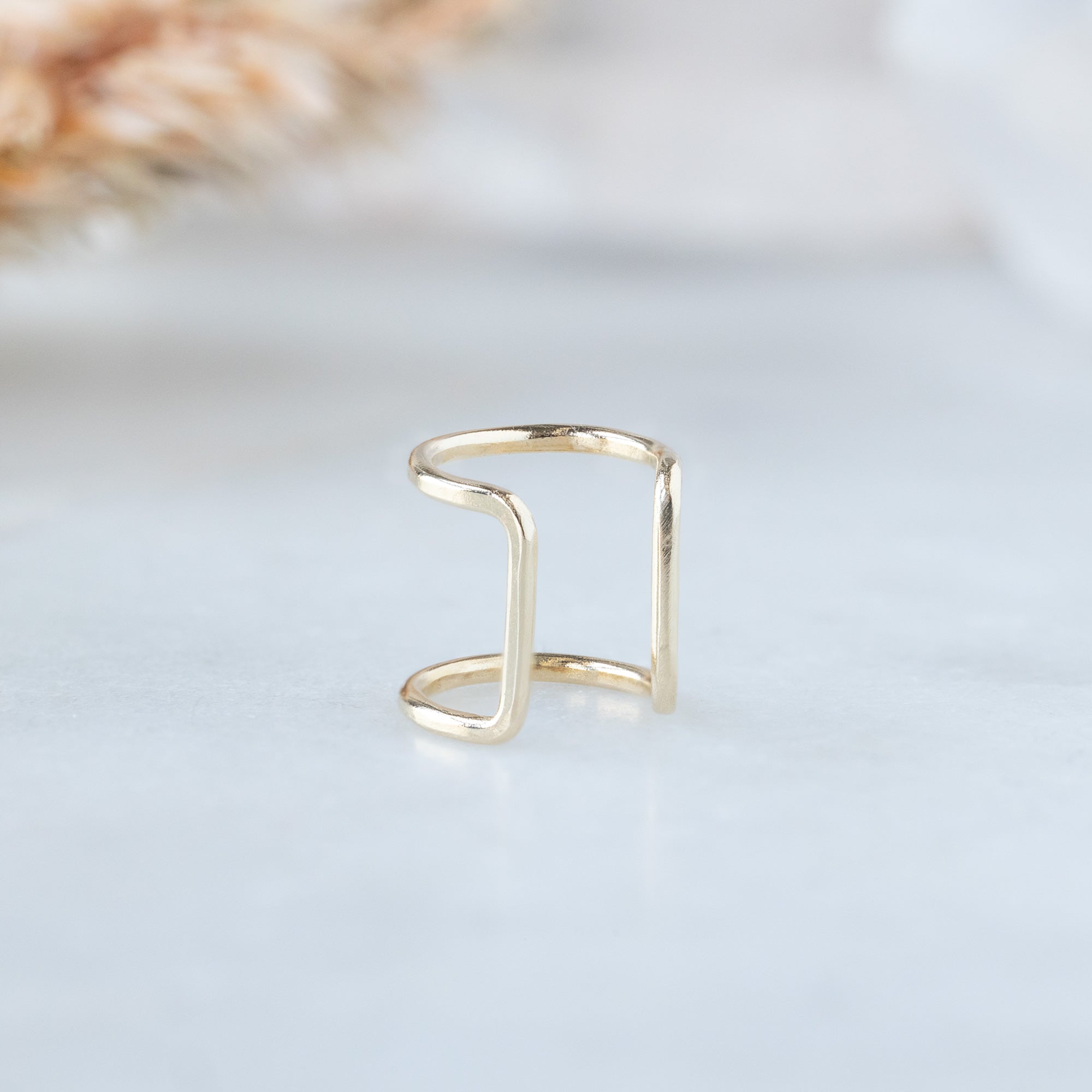 The Column Ear Cuff | Yellow, Rose, White or Sterling Silver