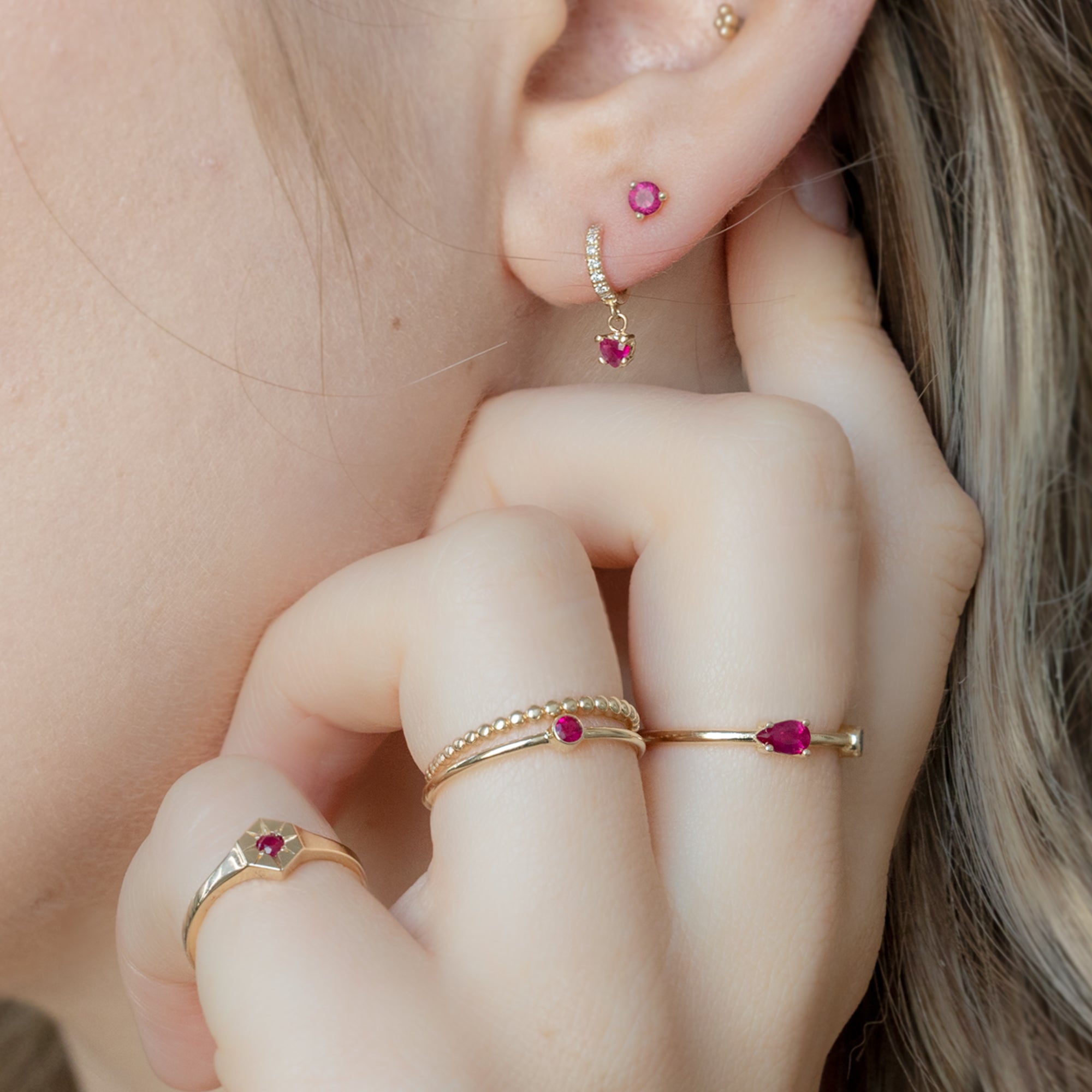 Ruby Fine Jewelry Collection on Model