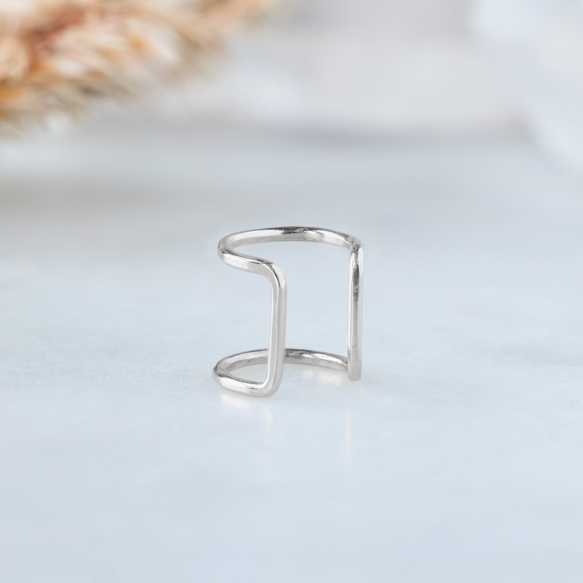 The Column Ear Cuff | Yellow, Rose, White or Sterling Silver