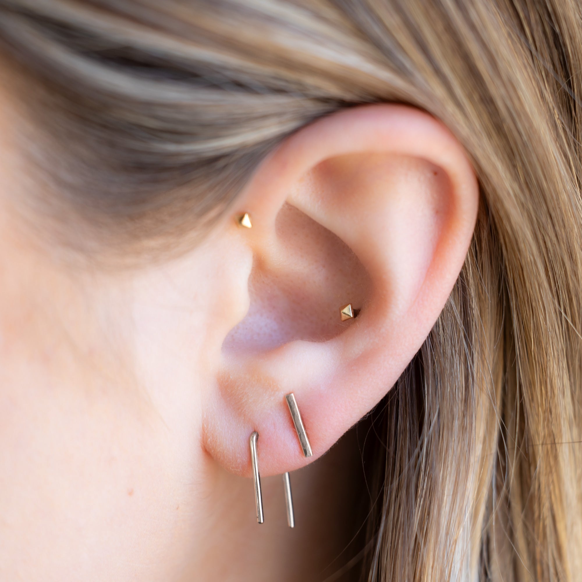 The Staple Hoop Earrings | Yellow, Rose, White or Sterling Silver