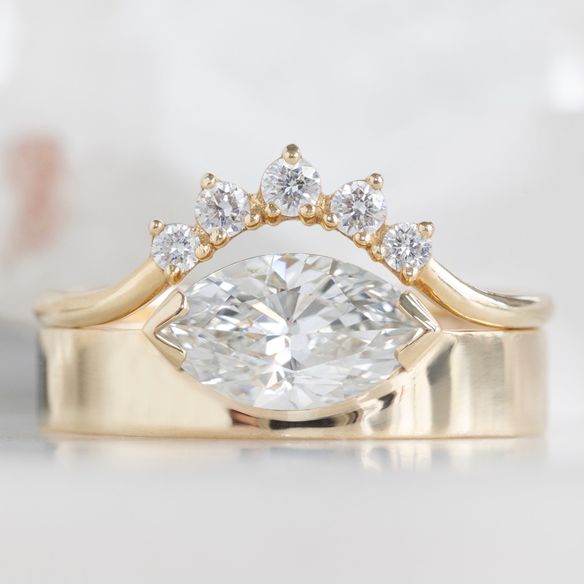 Design Your Own Custom | White Diamond Engagement Ring