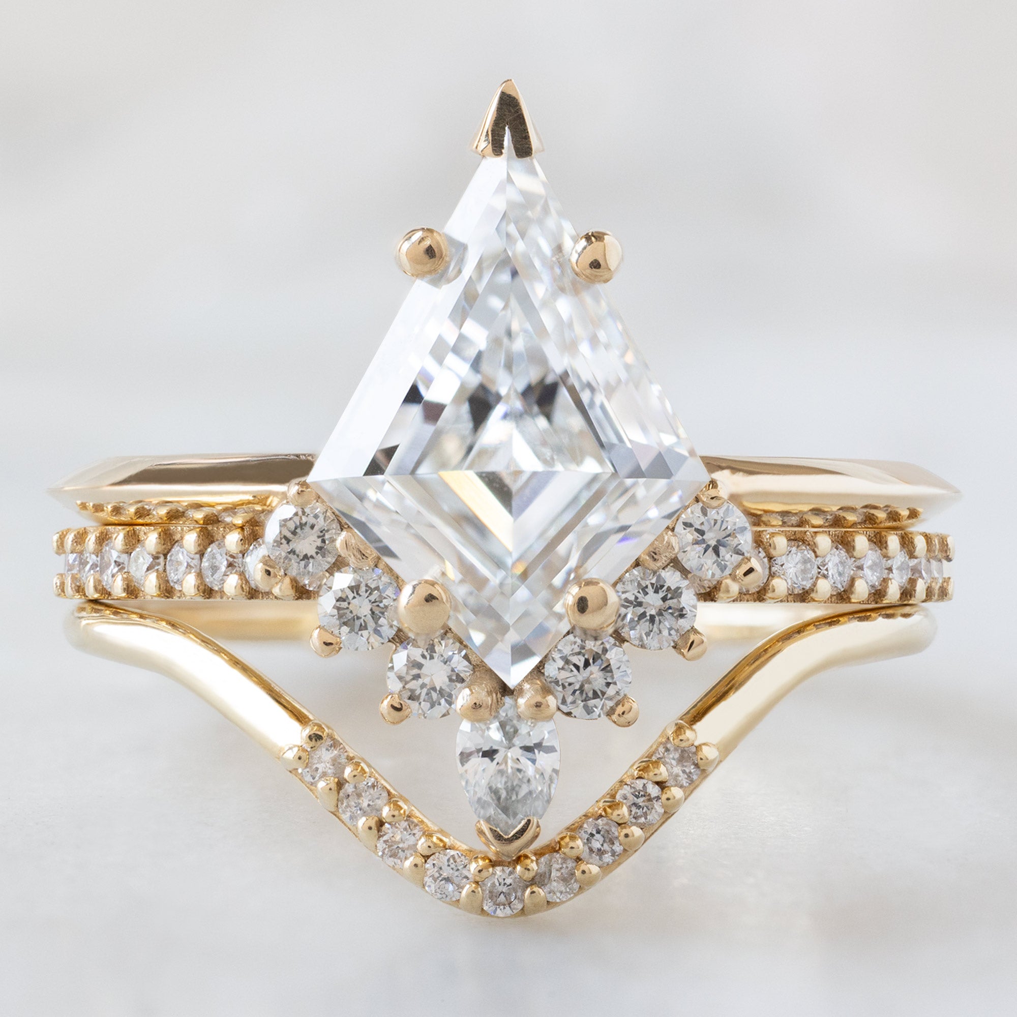 buy:the-aster-ring-1-75ct-lab-grown-kite-white-diamond-in-14k-yellow-gold,open-cuff-white-diamond-pave-stacking-band-14k-or-18k-yellow-gold,white-diamond-pave-peak-stacking-band-14k-or-18k-yellow-gold