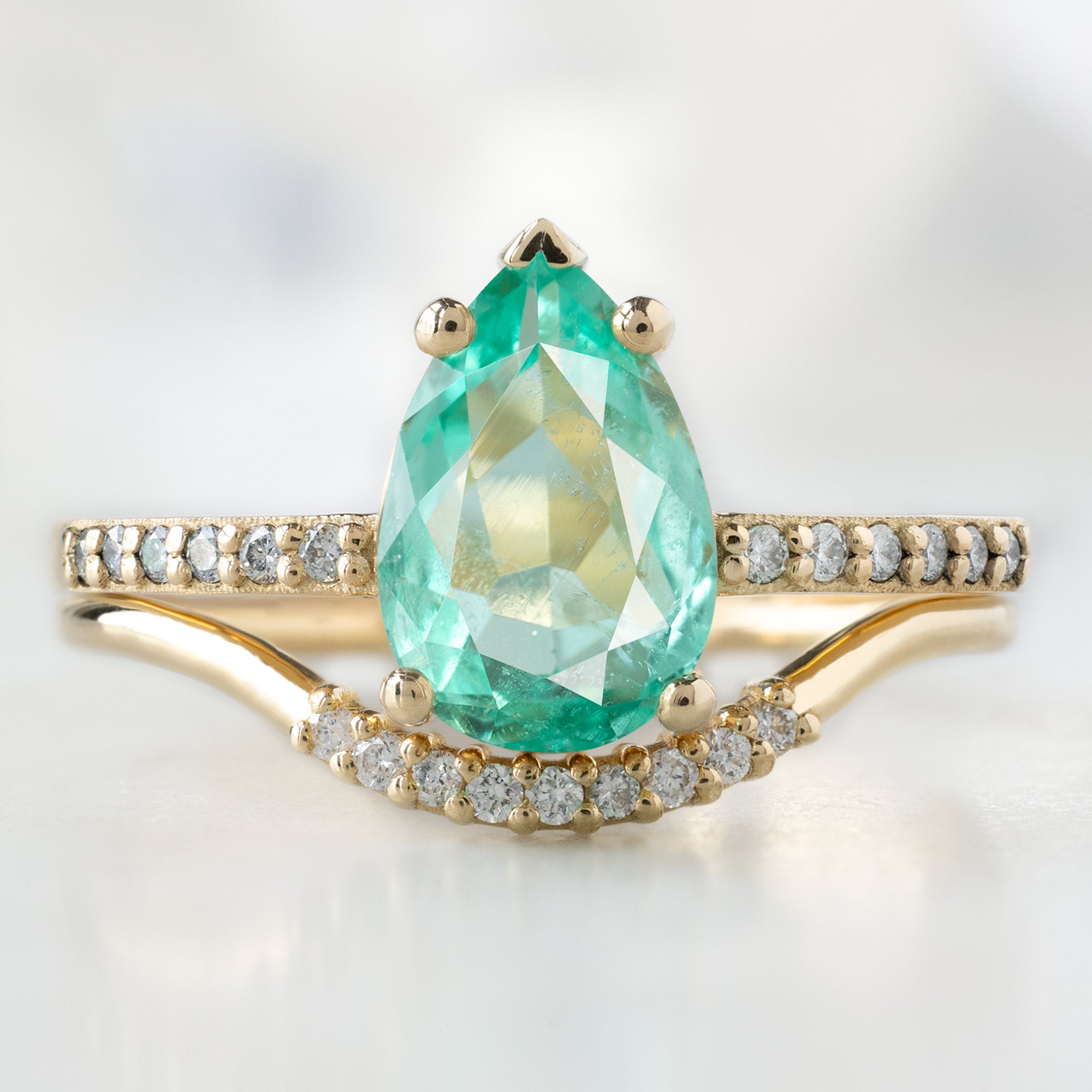 The Willow Ring | Build Your Own Pear Emerald Engagement Ring