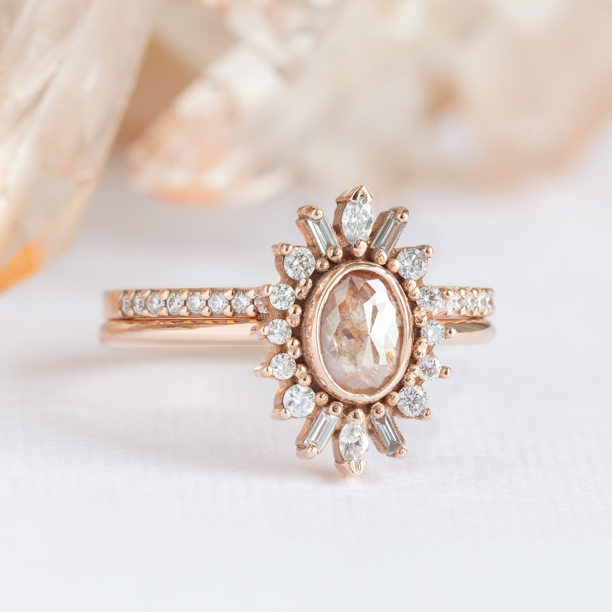 buy:the-white-diamond-pave-wedding-band-14k-or-18k-yellow-gold,the-camellia-ring-0-42ct-oval-red-diamond-in-14k-rose-gold