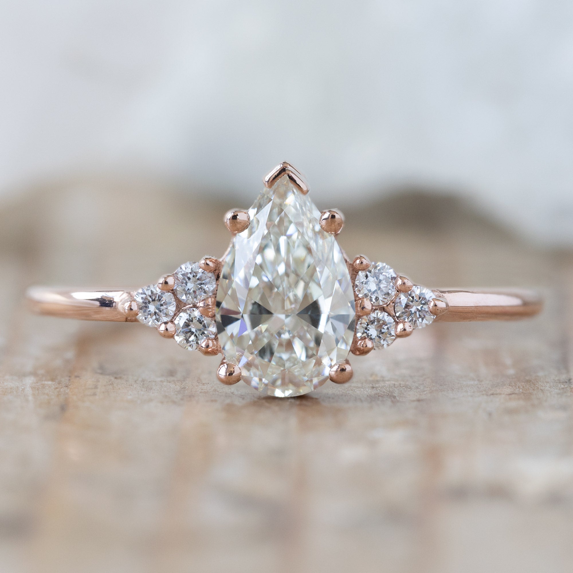 Design Your Own Custom | White Diamond Engagement Ring