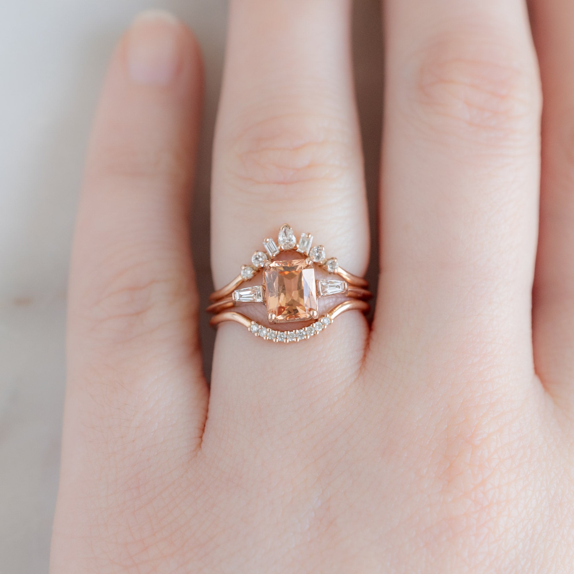 buy:geometric-white-diamond-sunburst-stacking-band-14k-or-18k-yellow-gold,the-ash-ring-1-43ct-emerald-cut-garnet-in-14k-rose-gold,white-diamond-pave-arc-stacking-band-14k-or-18k-yellow-gold