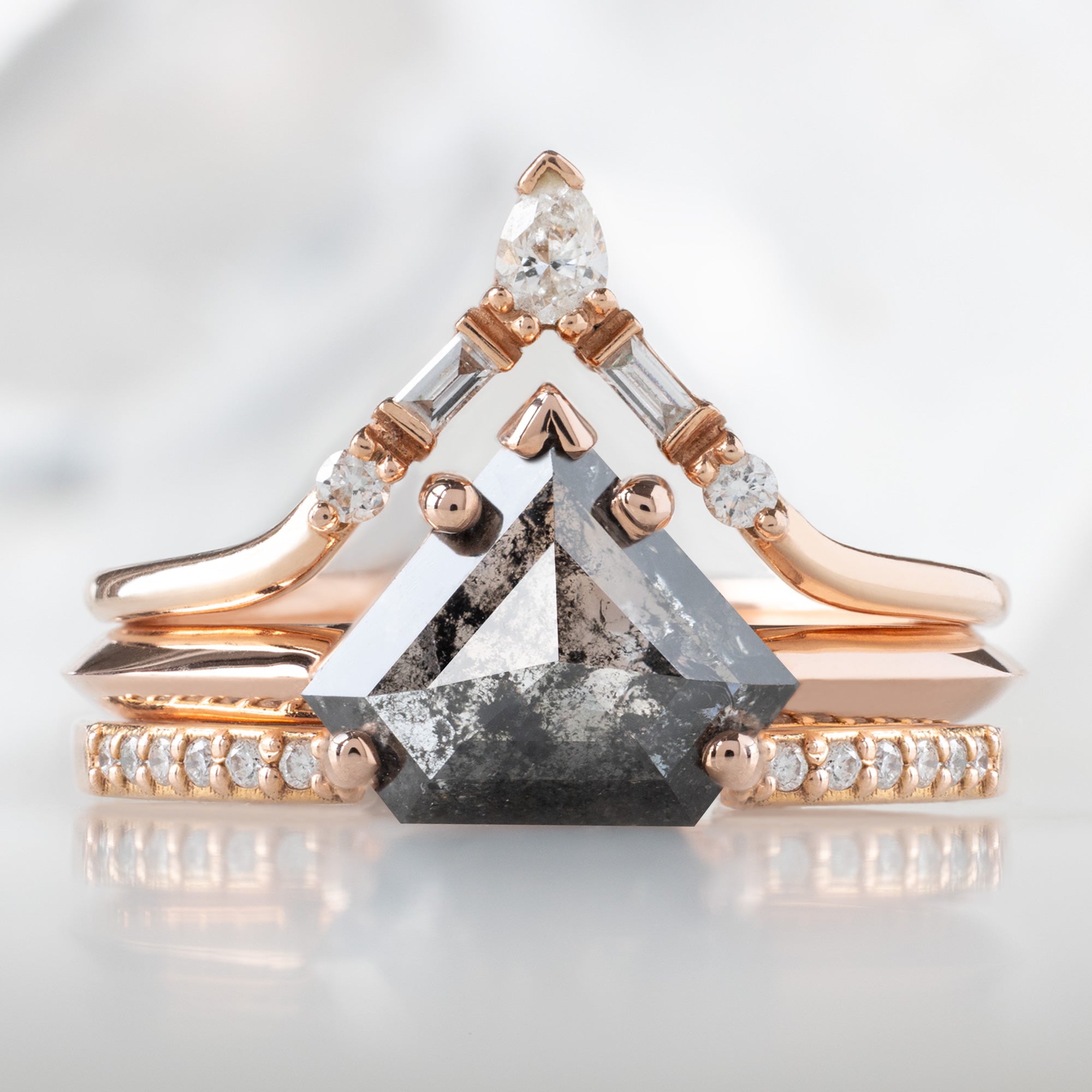 buy:white-diamond-tiara-stacking-band-14k-or-18k-yellow-gold,the-sage-ring-1-18ct-shield-salt-and-pepper-diamond-in-14k-rose-gold,open-cuff-white-diamond-pave-stacking-band-14k-or-18k-yellow-gold