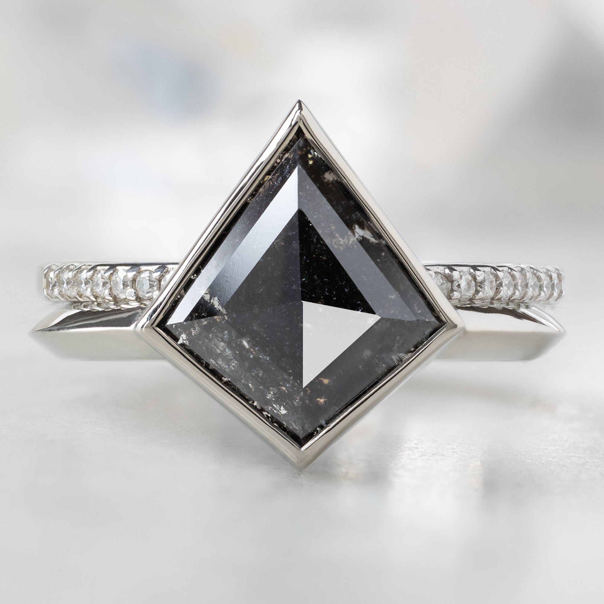 buy:open-cuff-white-diamond-pave-stacking-band-14k-or-18k-yellow-gold,the-hazel-ring-1-97ct-kite-black-diamond-in-14k-white-gold