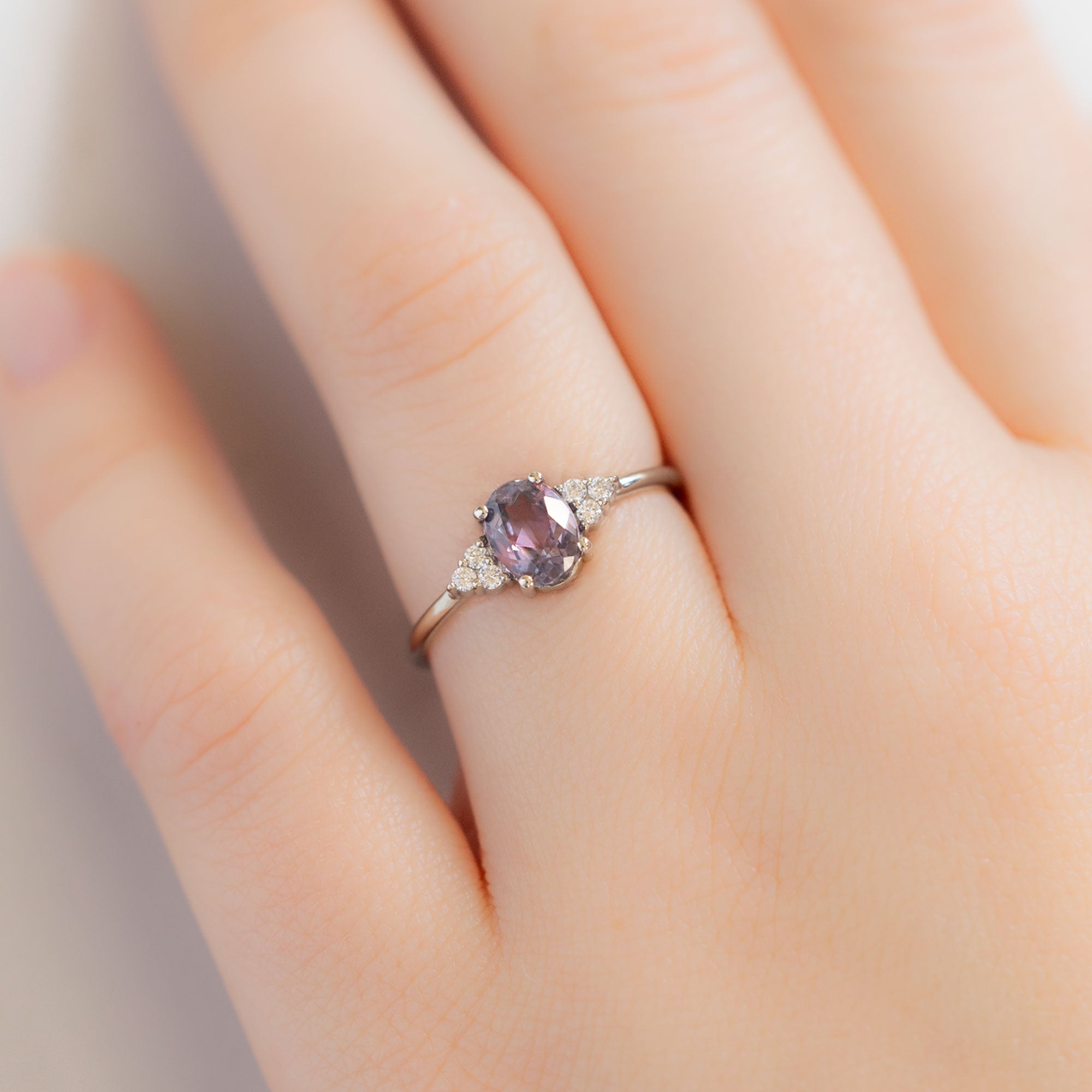 The Ivy Ring | Build Your Own Oval Colored Sapphire Engagement Ring