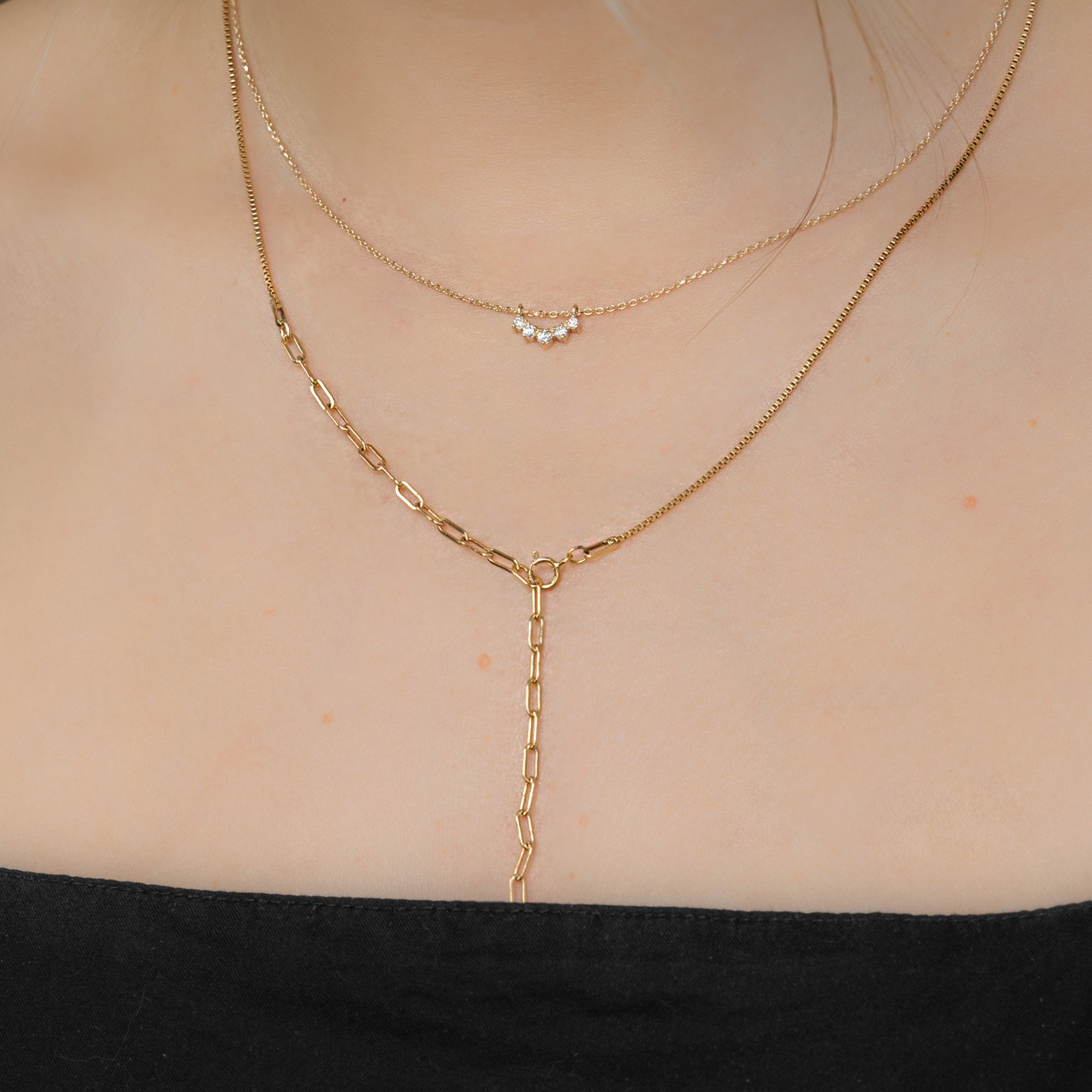 buy:custom-white-diamond-sunburst-necklace-10k-yellow-gold,the-4-in-1-cable-chain-necklace-14k-yellow-gold