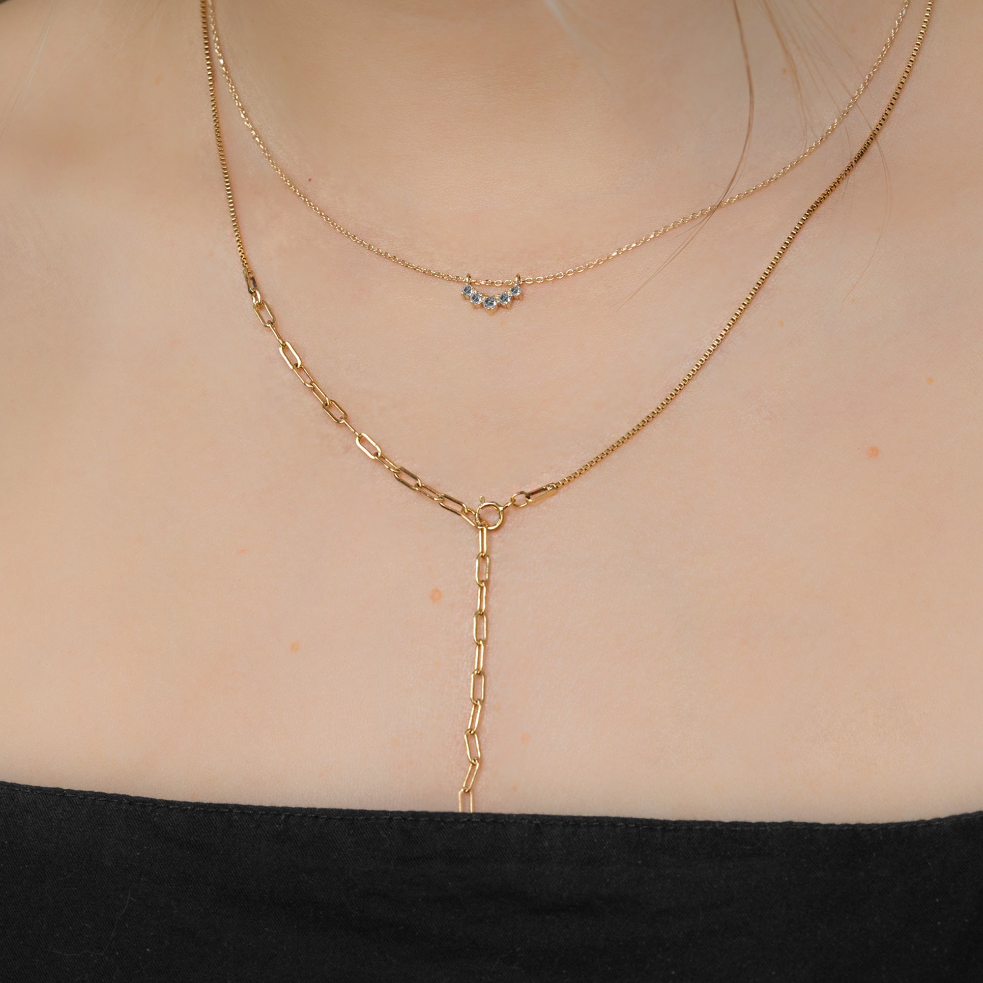 buy:custom-salt-and-pepper-diamond-sunburst-necklace-10k-yellow-gold,the-4-in-1-cable-chain-necklace-14k-yellow-gold