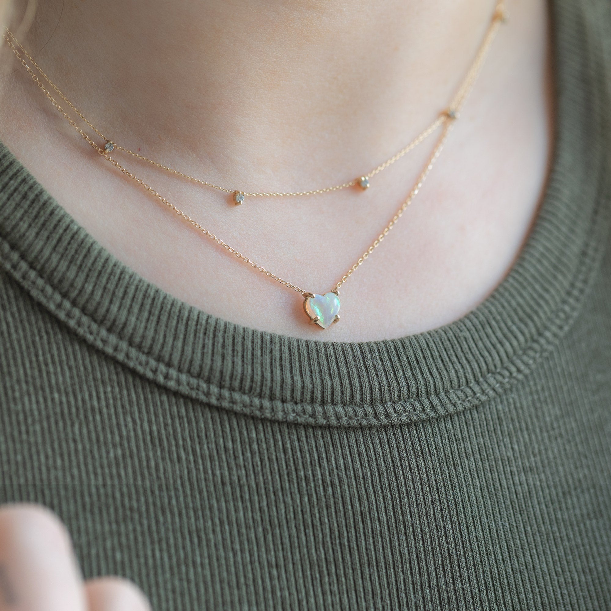 buy:the-diamond-sunburst-necklace-10k-yellow-gold,the-sweetheart-opal-necklace-10k-yellow-gold