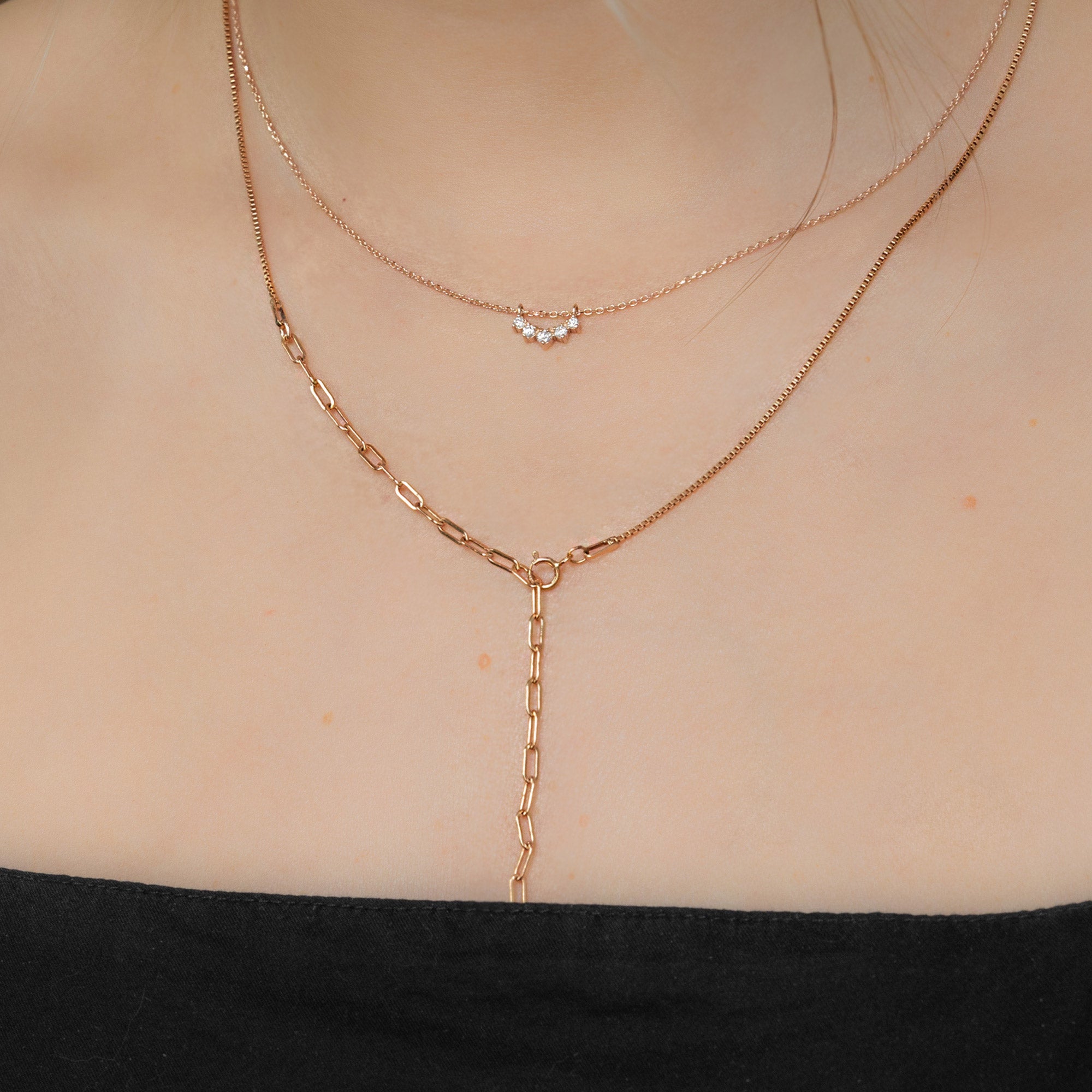 White Diamond Sunburst Necklace | Yellow, Rose or White Gold