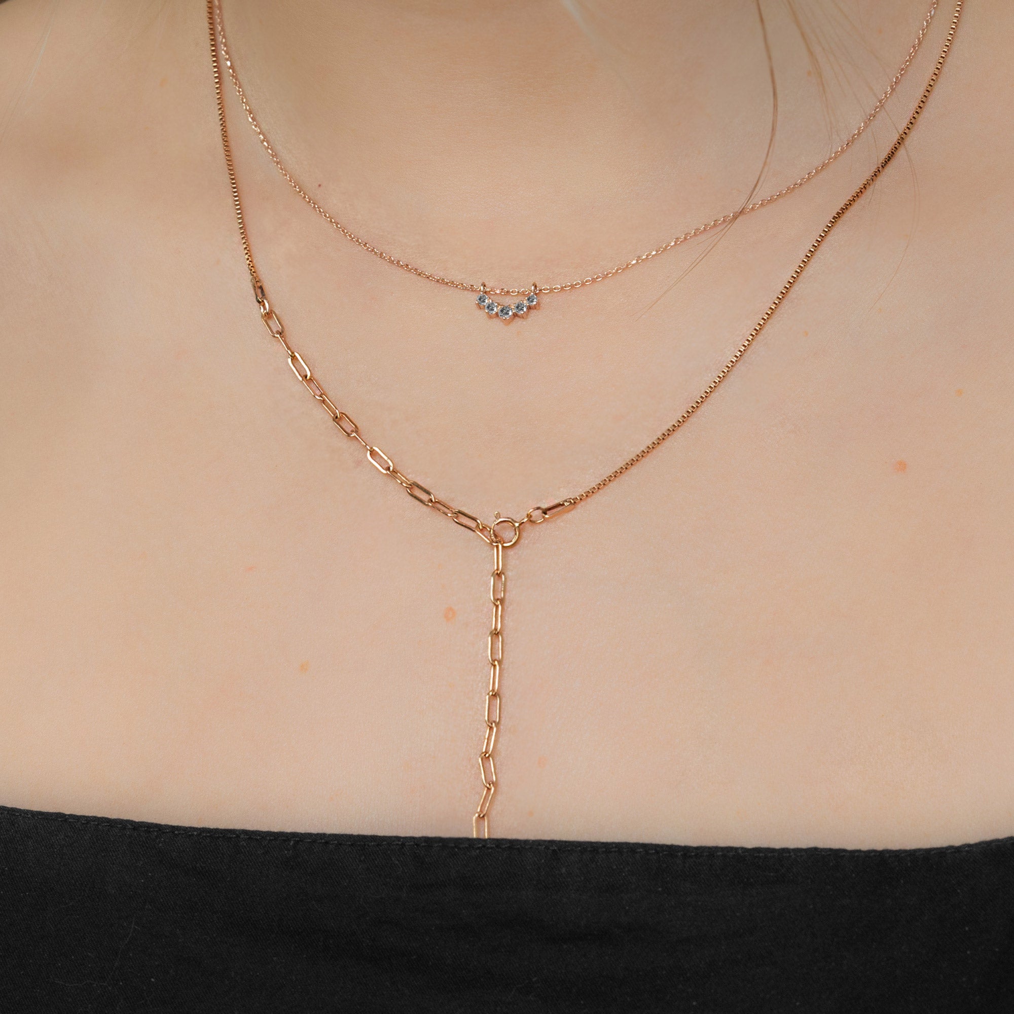 Salt and Pepper Diamond Sunburst Necklace | Yellow, Rose or White Gold