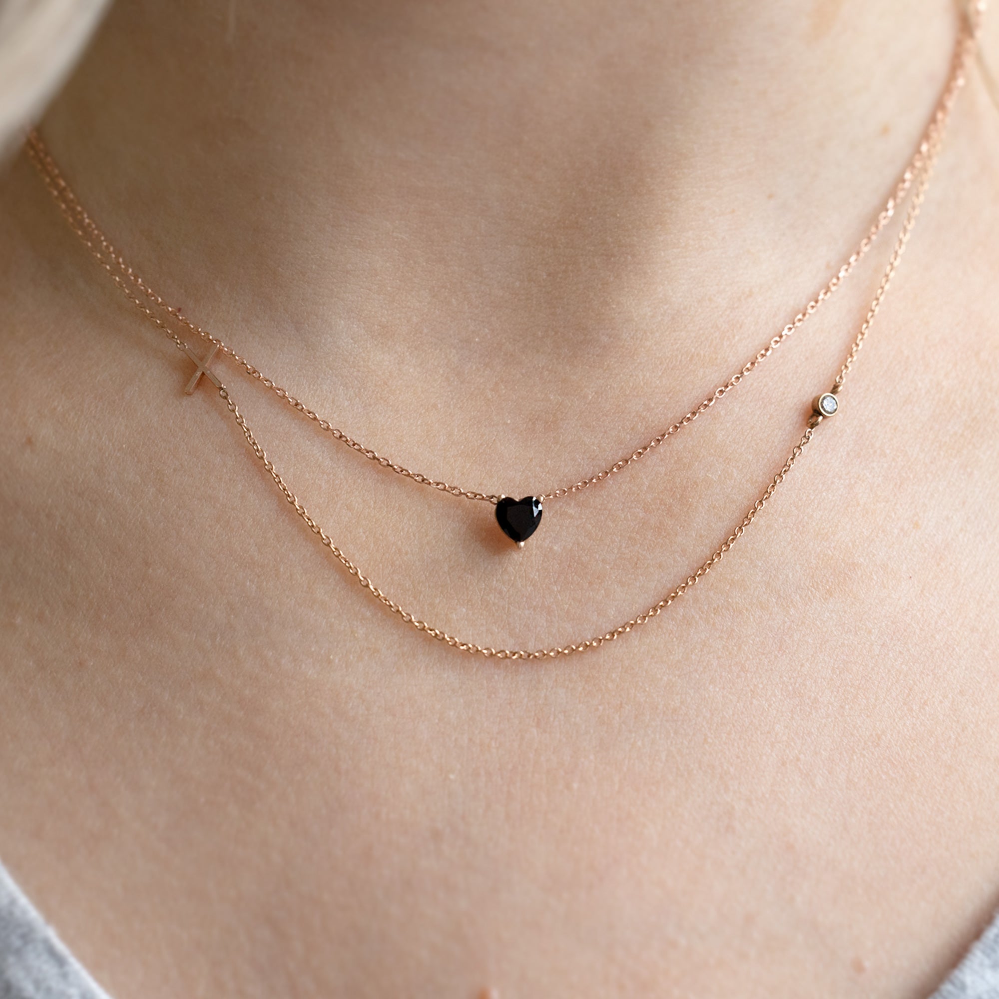 buy:the-xo-salt-and-pepper-diamond-necklace-14k-rose-gold,the-black-onyx-gemstone-heart-necklace-10k-rose-gold