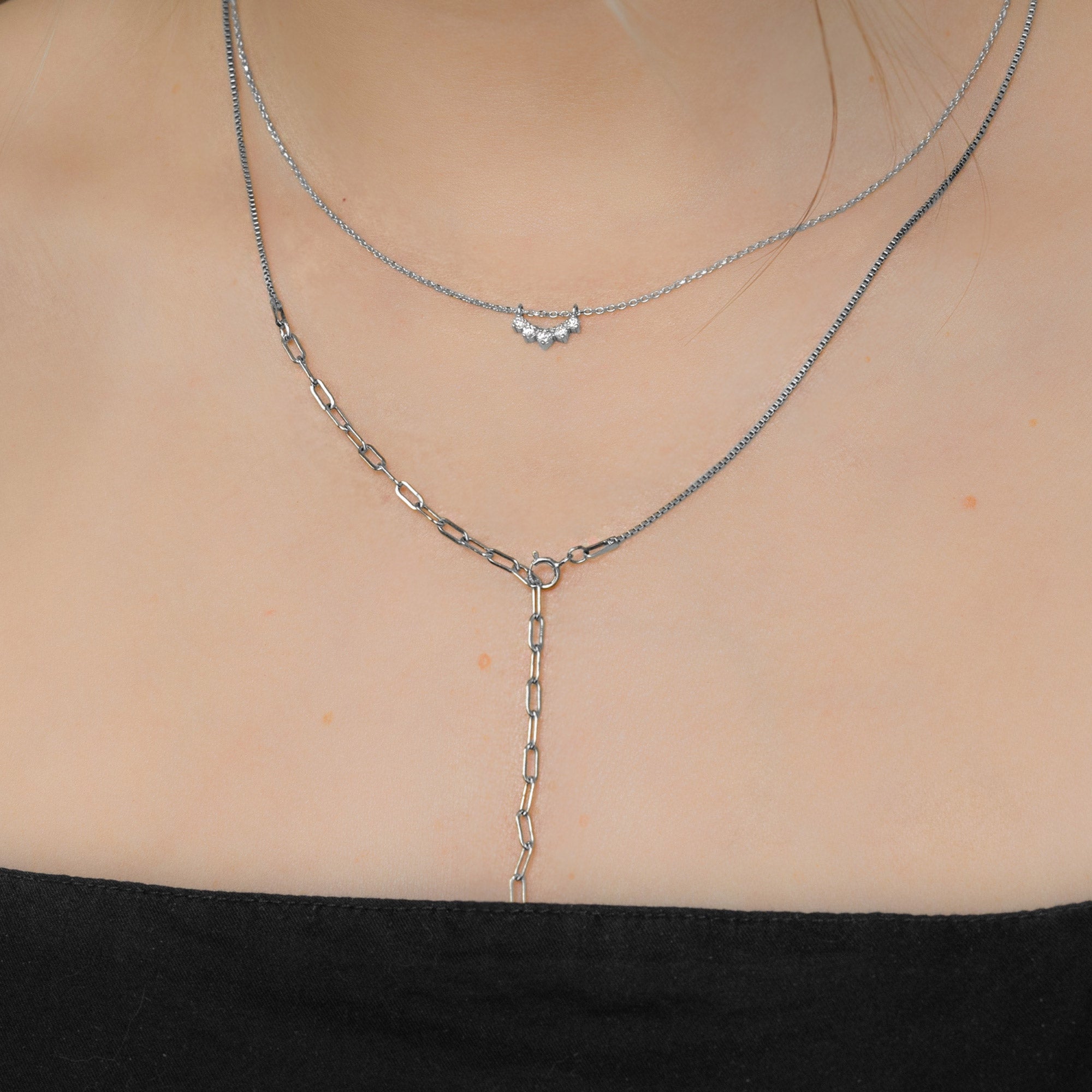 White Diamond Sunburst Necklace | Yellow, Rose or White Gold