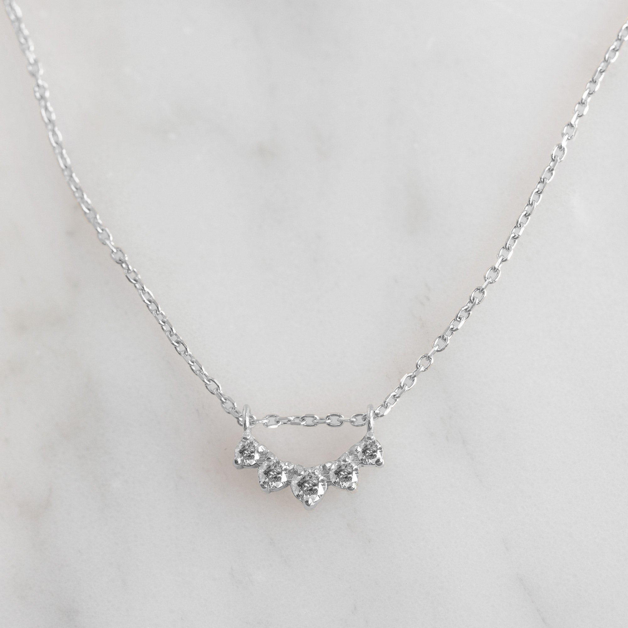 Salt and Pepper Diamond Sunburst Necklace | Yellow, Rose or White Gold