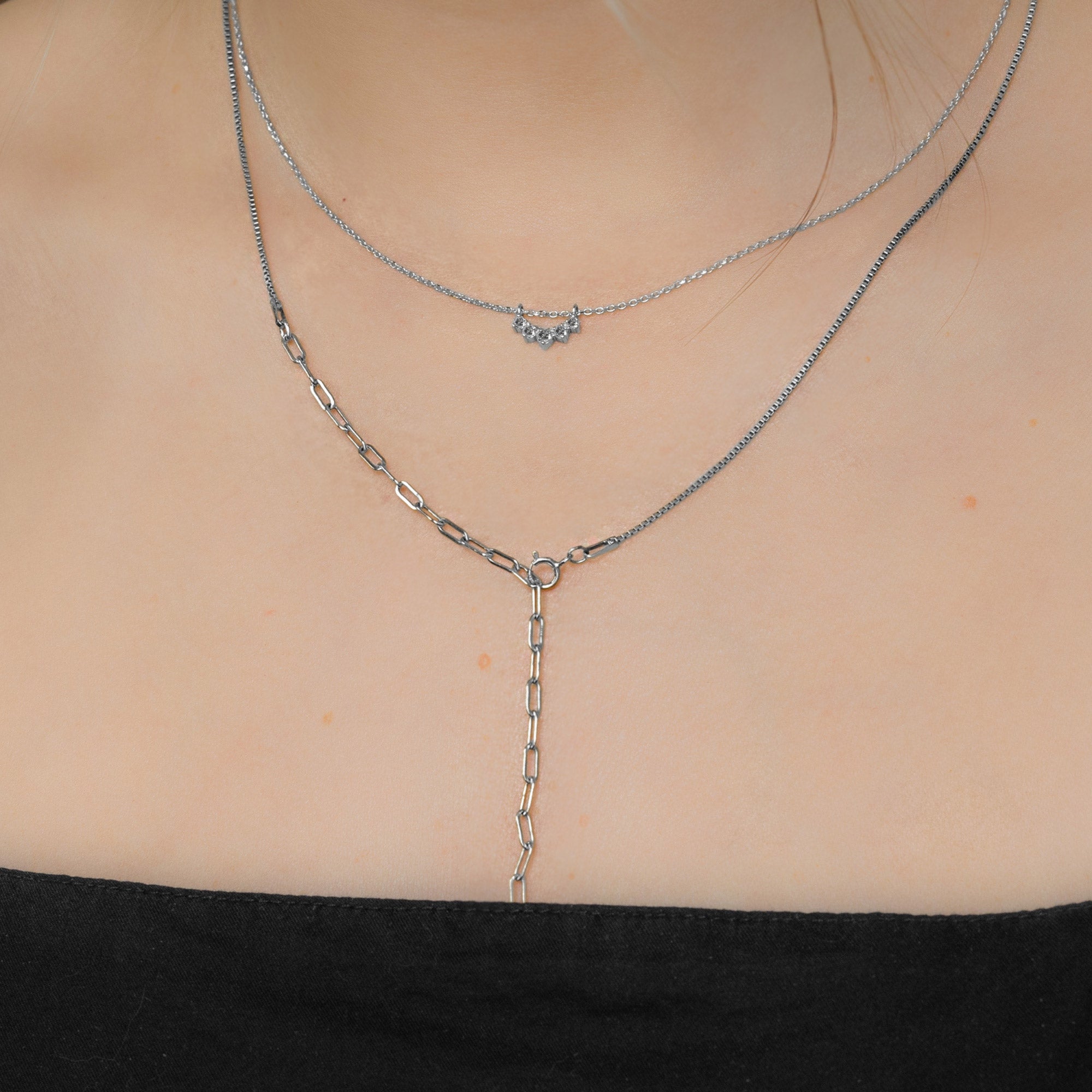 Salt and Pepper Diamond Sunburst Necklace | Yellow, Rose or White Gold