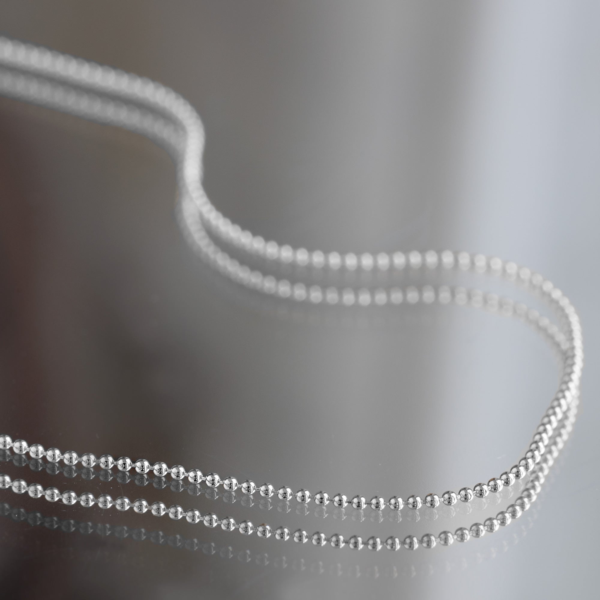 The Bead Chain Necklace | Yellow, Rose or White Gold