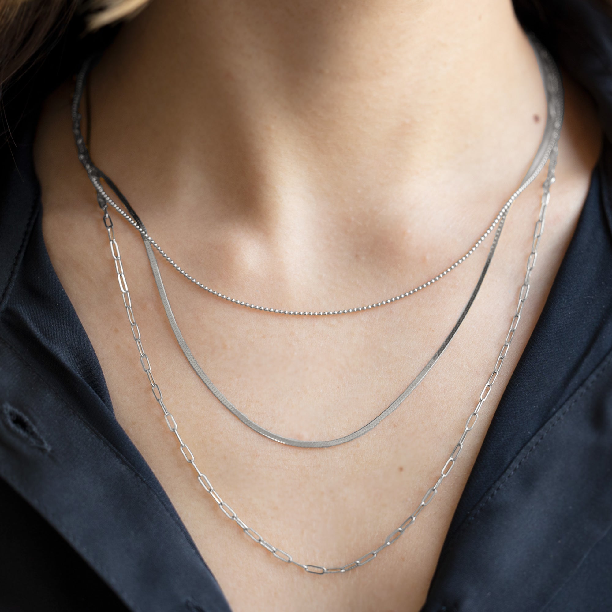 The Bead Chain Necklace | Yellow, Rose or White Gold