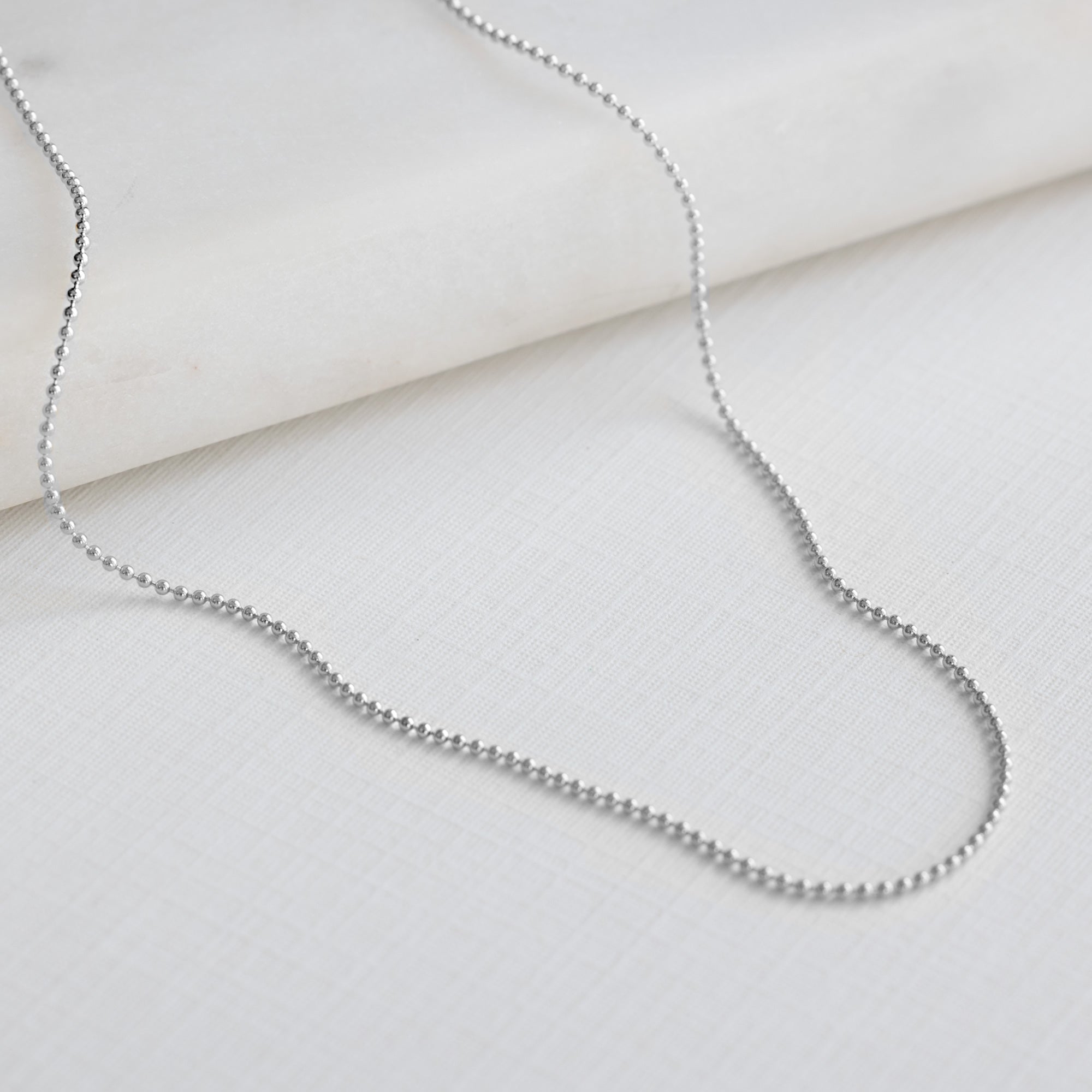 The Bead Chain Necklace | Yellow, Rose or White Gold