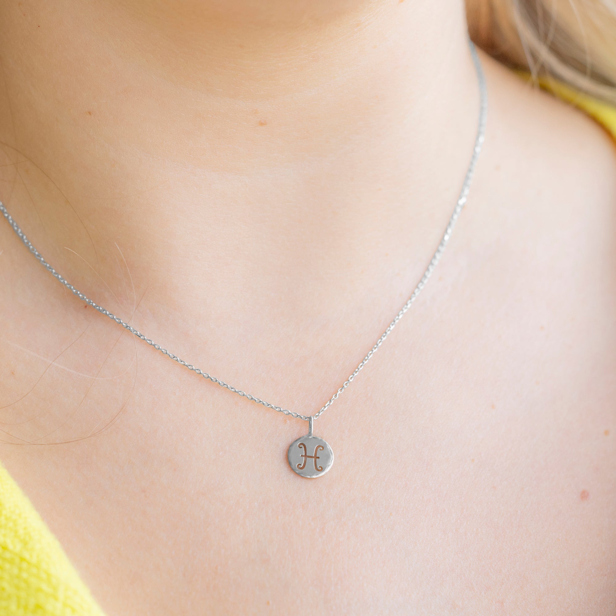 The Zodiac Birthstone Charm Necklace | Yellow, Rose or White Gold