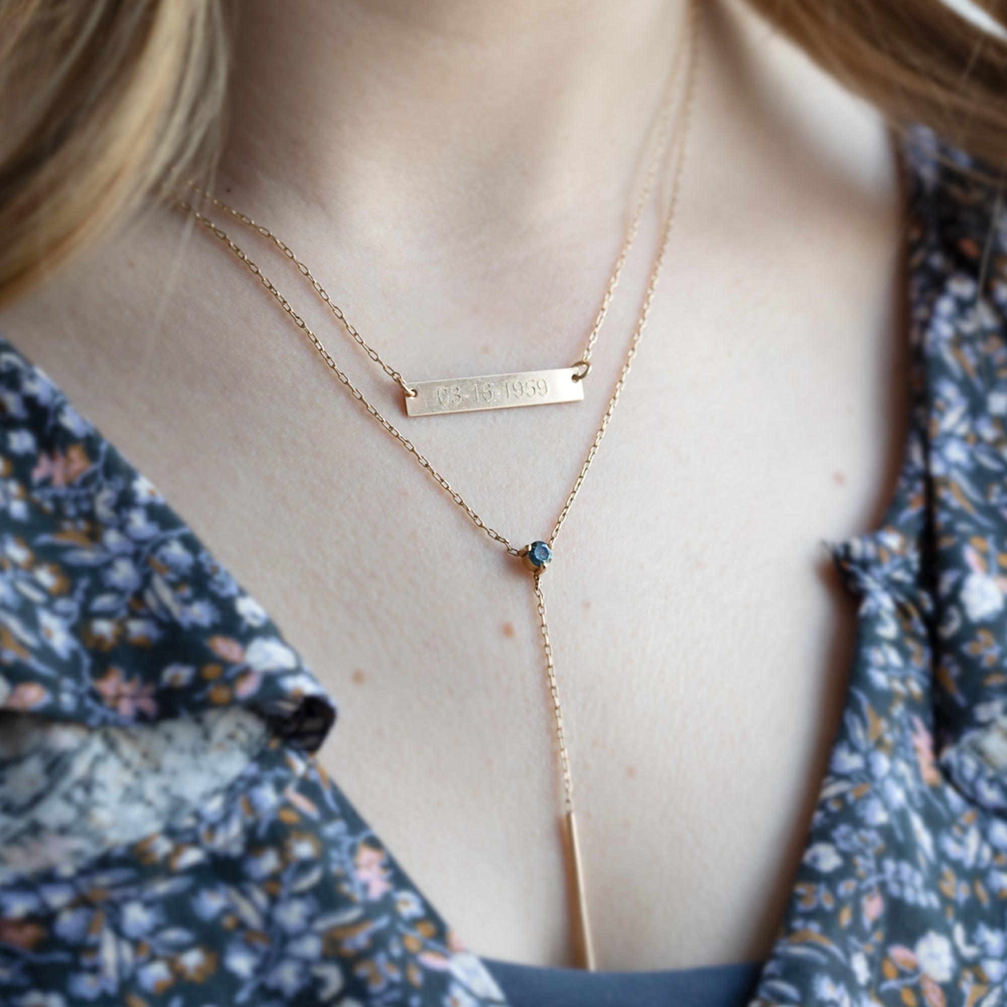 buy:the-blue-montana-sapphire-gemstone-lariat-necklace-10k-yellow-gold,the-personalized-save-the-date-nameplate-necklace-yellow-gold-filled