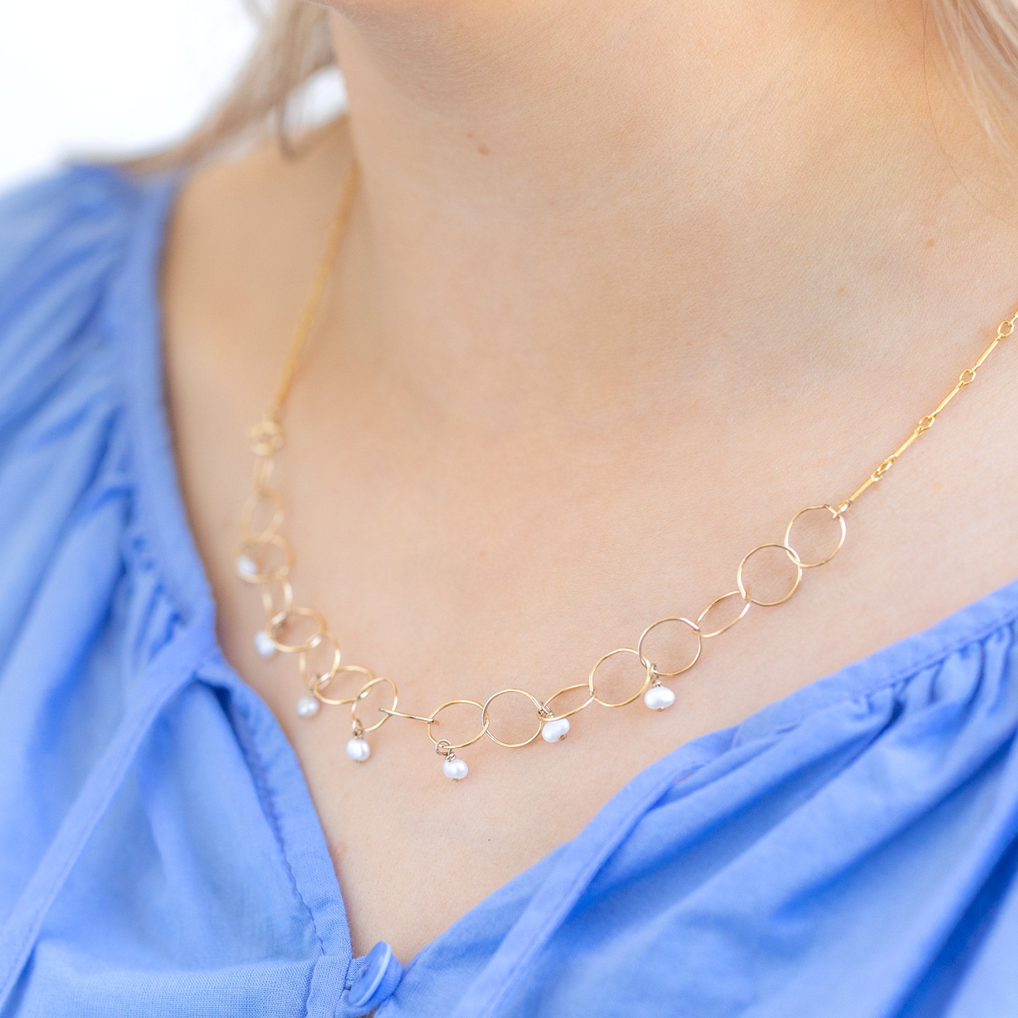 The Pearl Party 2-in-1 Necklace | Yellow Gold