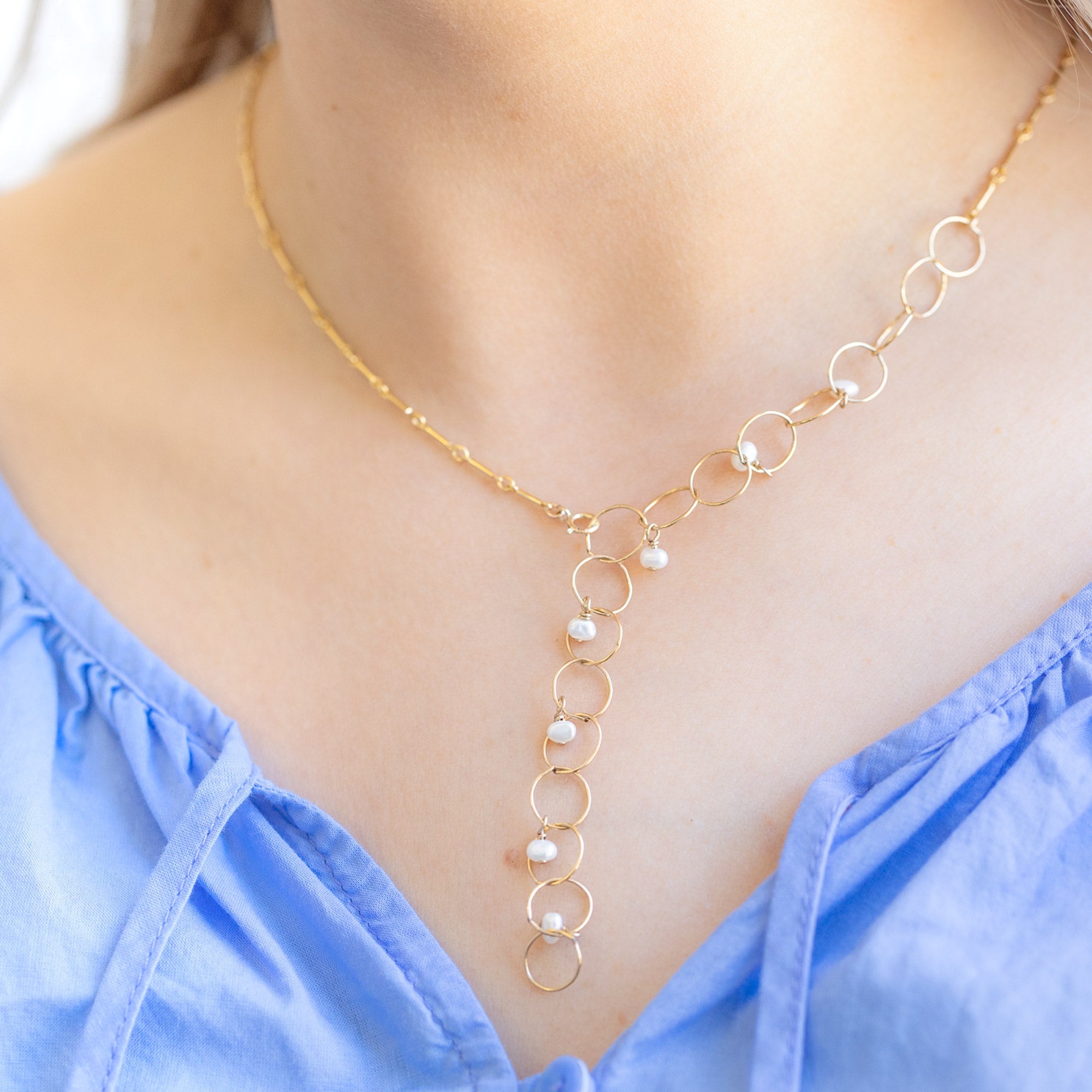 The Pearl Party 2-in-1 Necklace | Yellow Gold