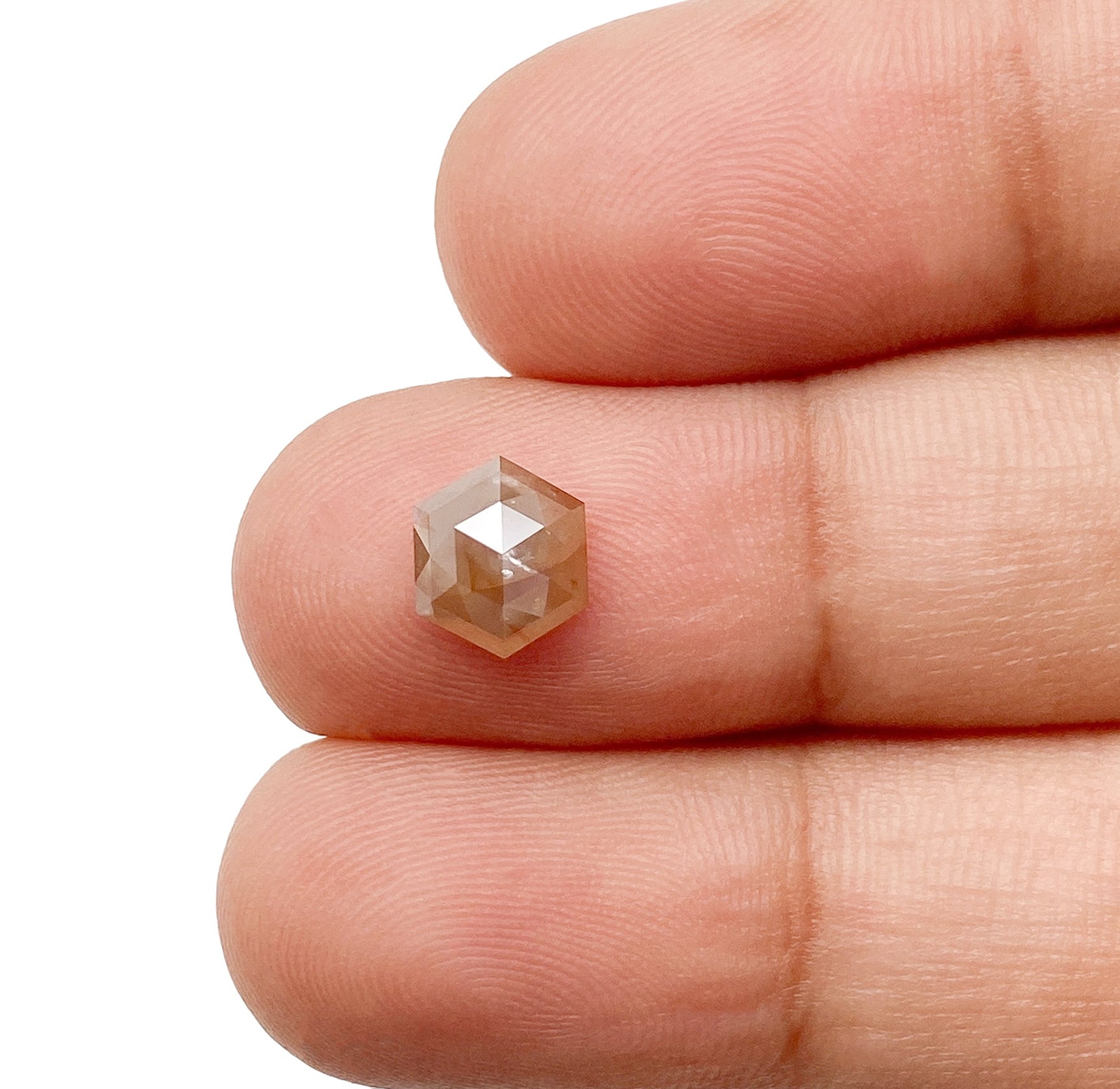 DIAMOND VAULT RUSTIC DIAMOND 1.41ct | Rustic Brownish Red Hexagon Shape Step Cut Diamond