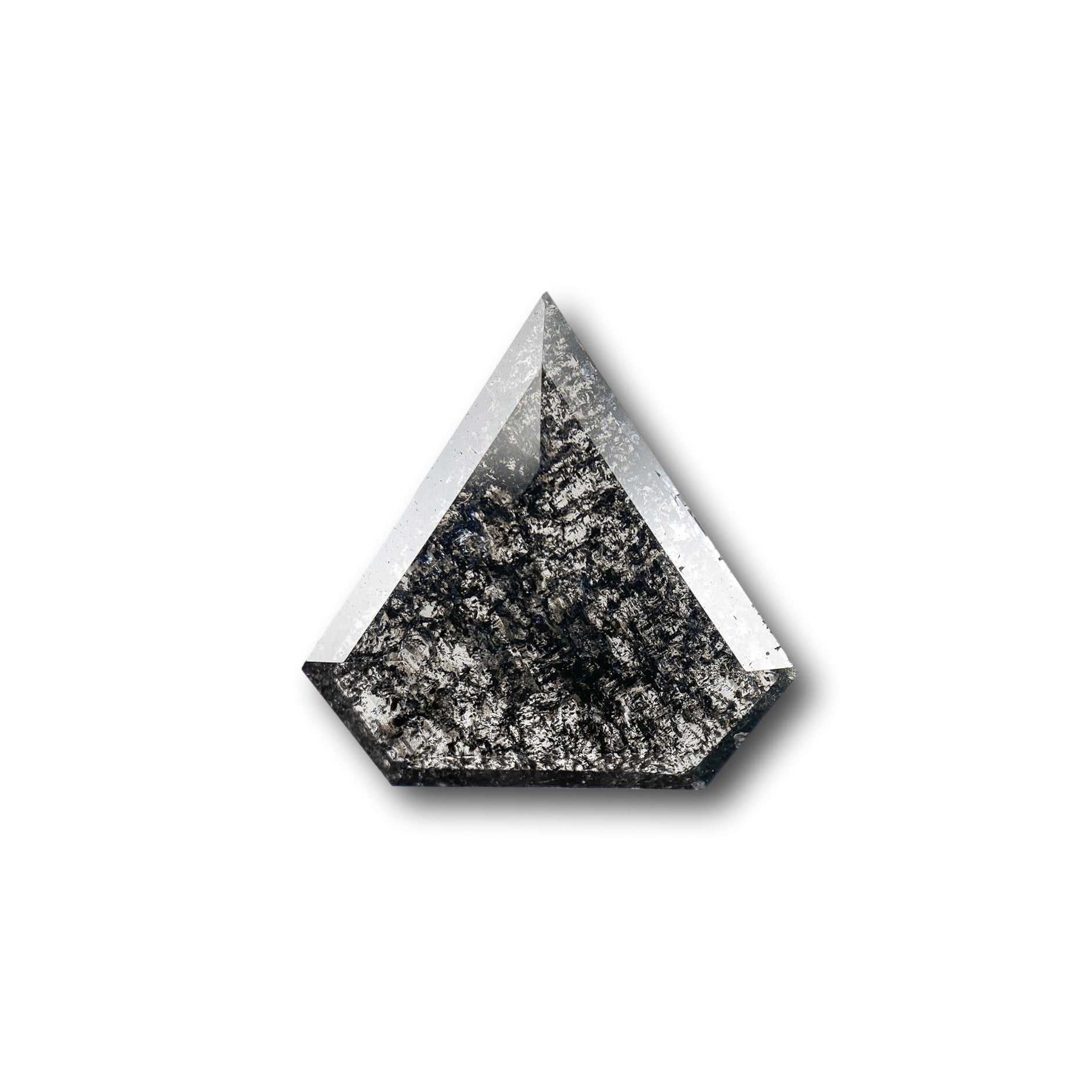 DIAMOND VAULT SALT & PEPPER DIAMOND 2.25ct | Salt & Pepper Shield Shape Rose Cut Diamond