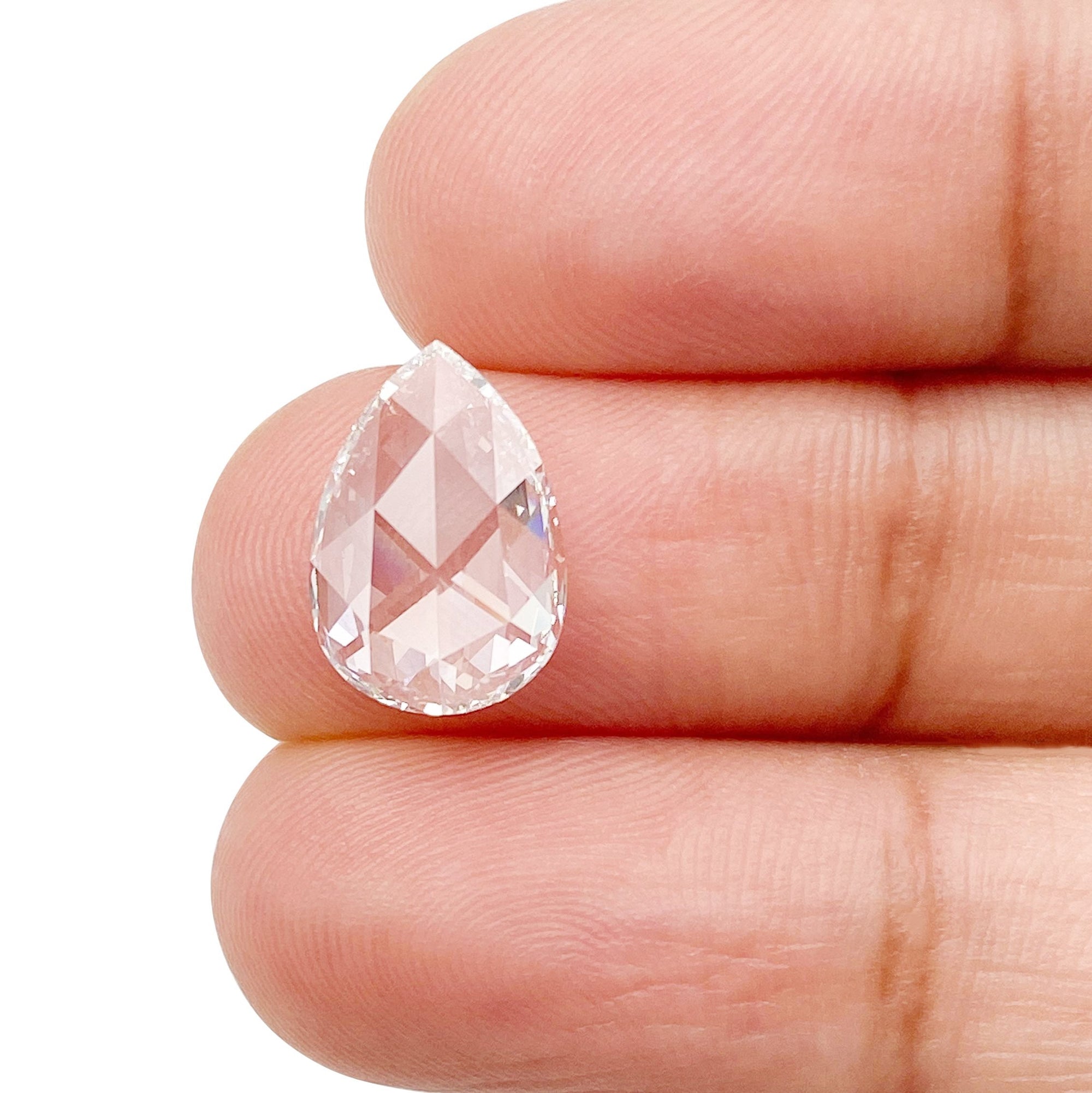 LITHOS Diamond Lab Diamond 1.70ct | D/VS1 Pear Shape Rose Cut Lab Diamond (IGI)