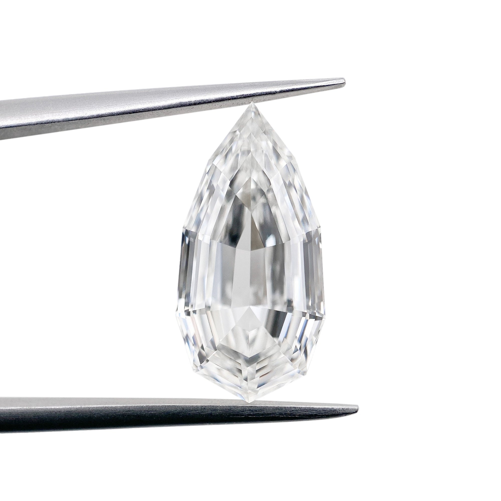 LITHOS Diamond Lab Diamond 4.40ct | F/VS1 Pear Shape Step Cut Lab Diamond (IGI)